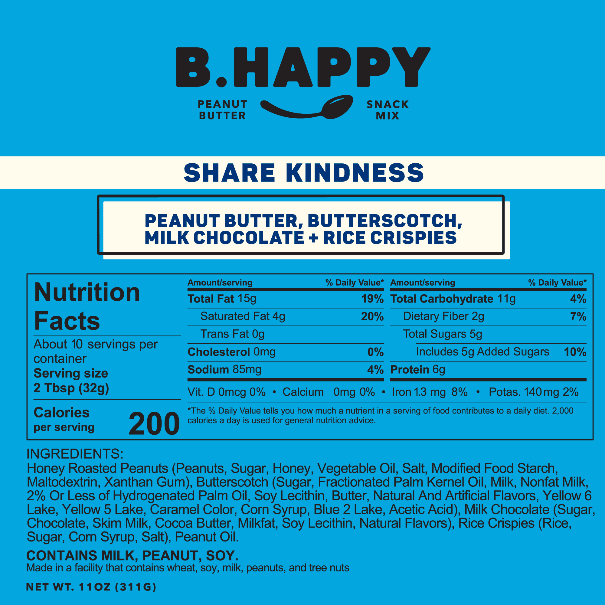 B. Happy Peanut Butter Peanut Butter Share Kindness