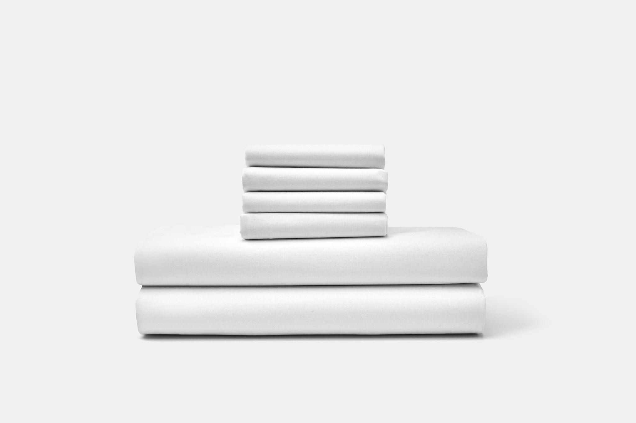 American Blossom Linens Bed Sheets Queen / White Cotton Percale Bed Sheet Set