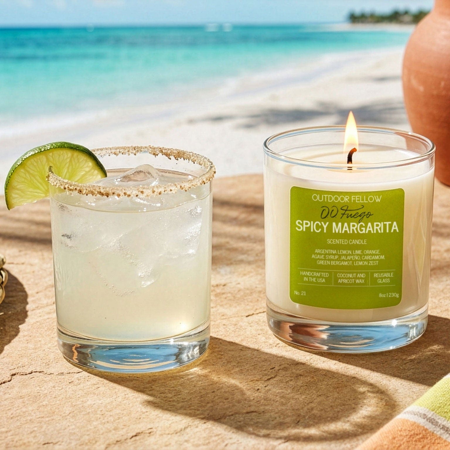 Outdoor Fellow Candles Outdoor Fellow x DD Fuego Spicy Margarita Scented Candle