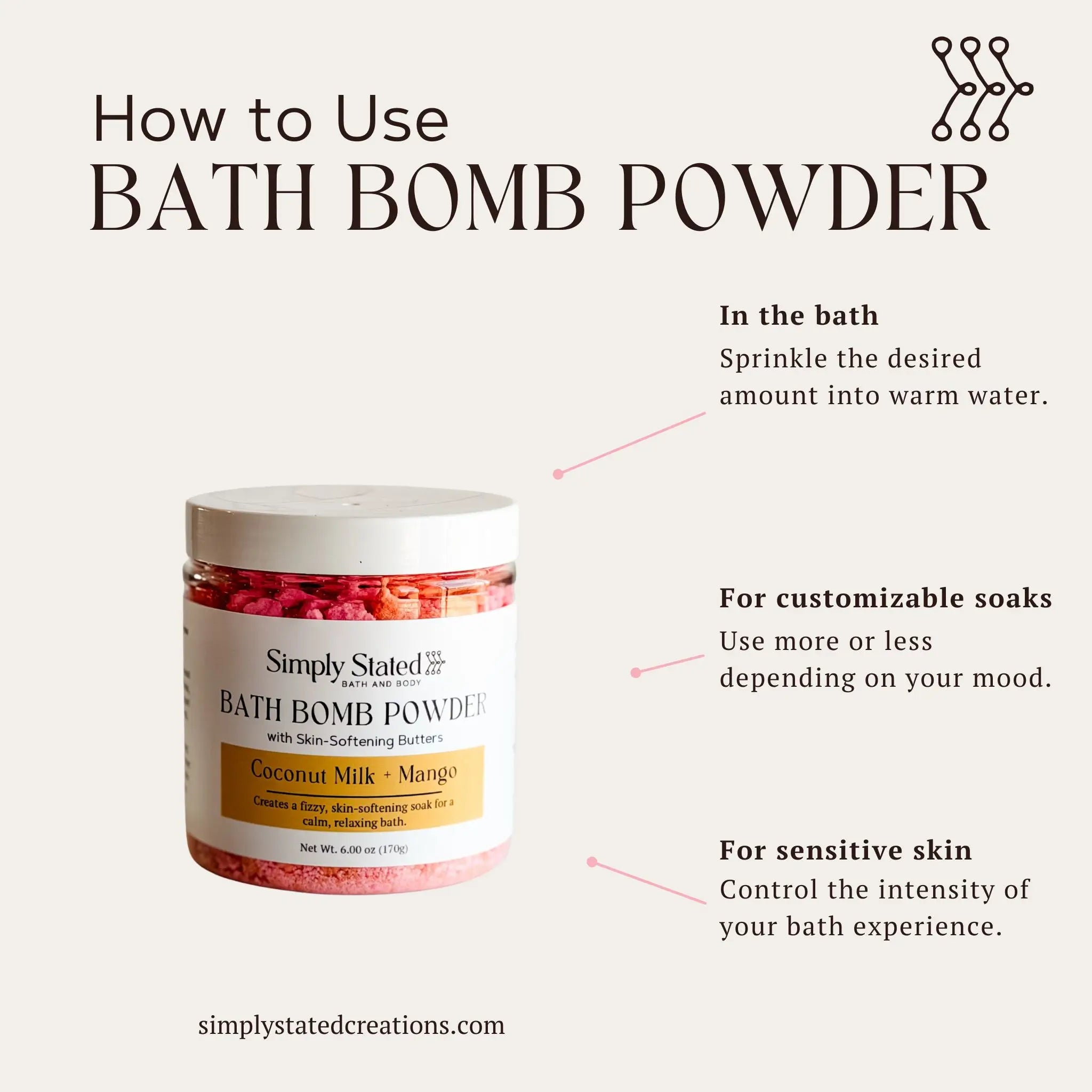 Sweet Berry + Vanilla Bath Bomb Powder