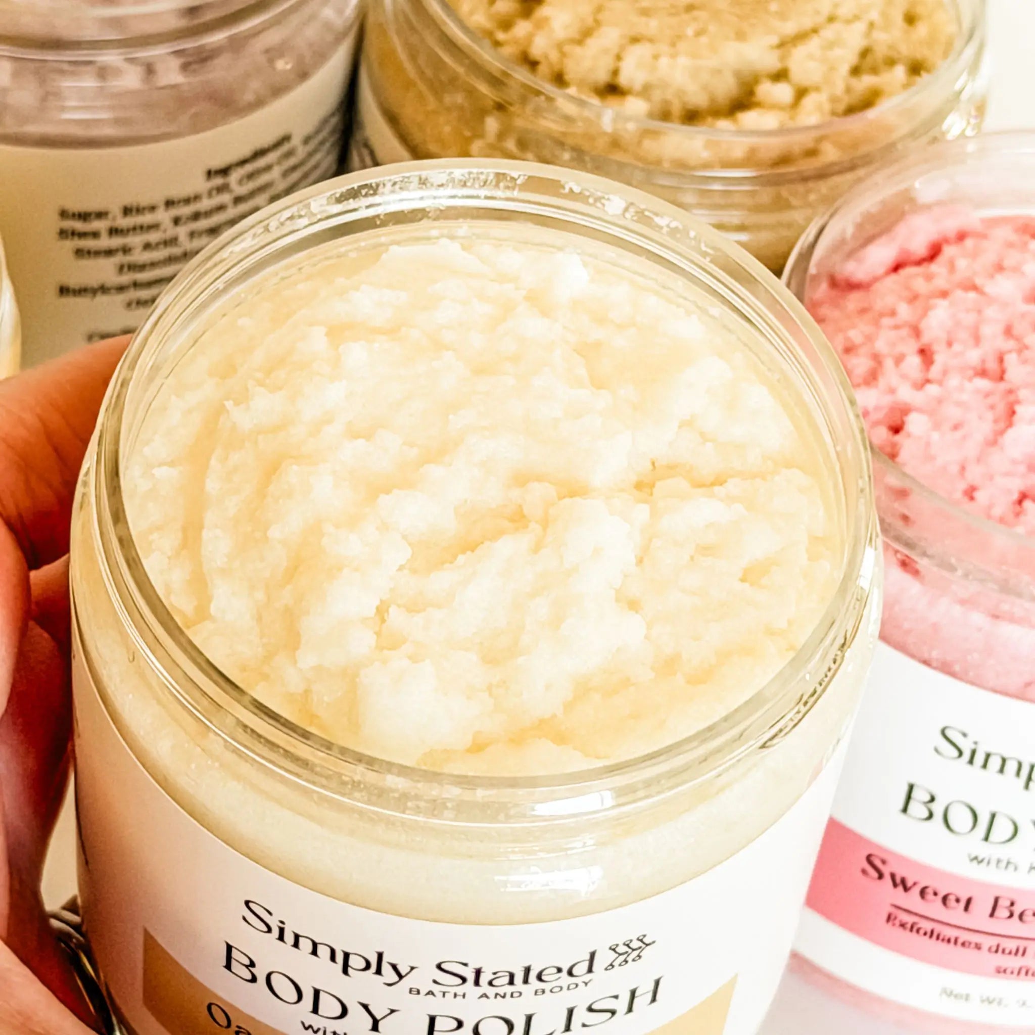 Simply Stated Creations Exfoliants Oatmeal Milk + Honey Body Polish