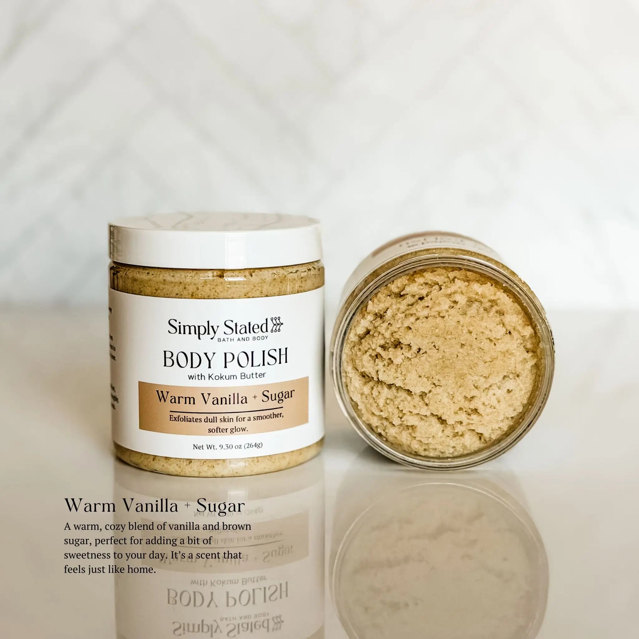 Simply Stated Creations Exfoliants Warm Vanilla + Sugar Body Polish