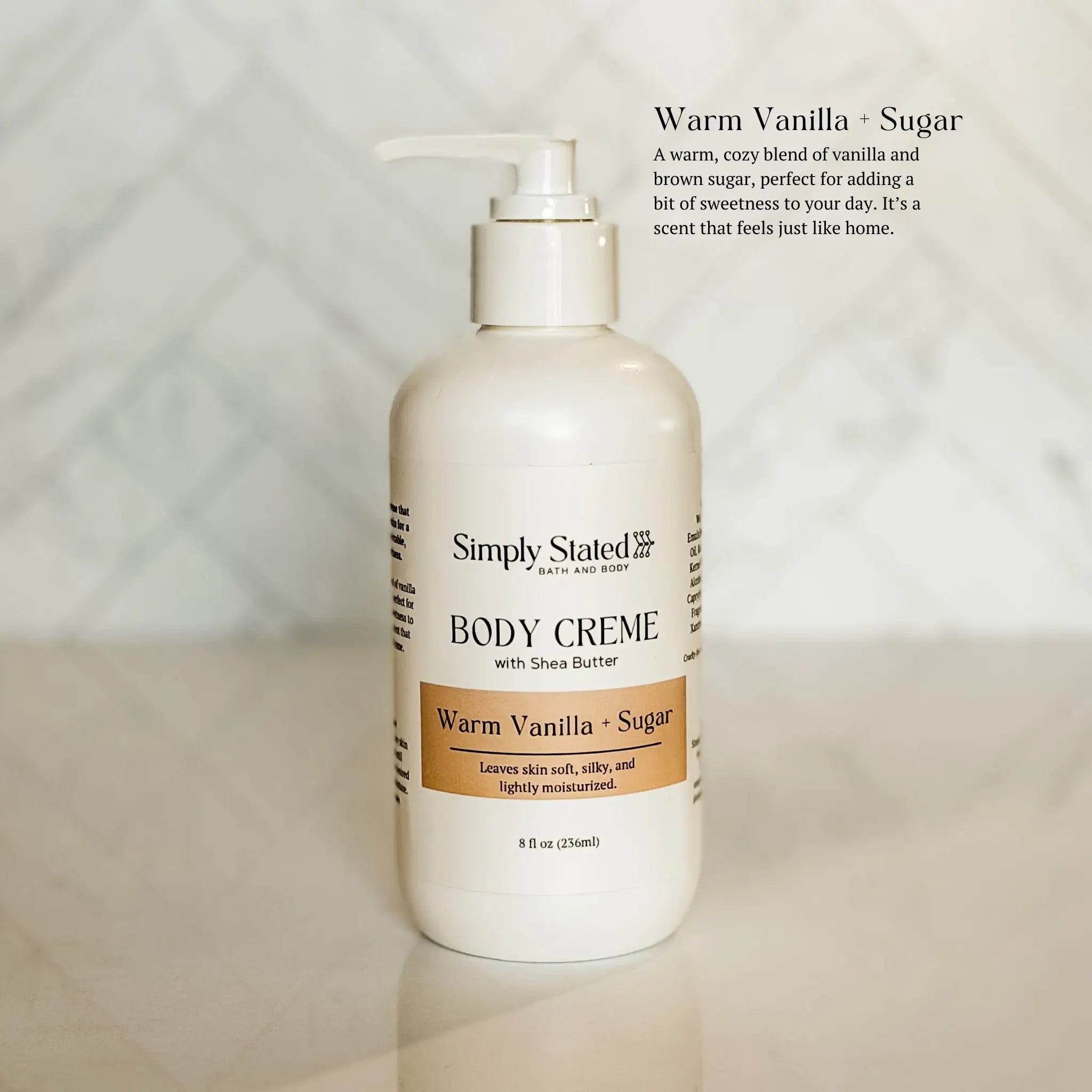 Simply Stated Creations Moisturizers Warm Vanilla + Sugar Body Creme