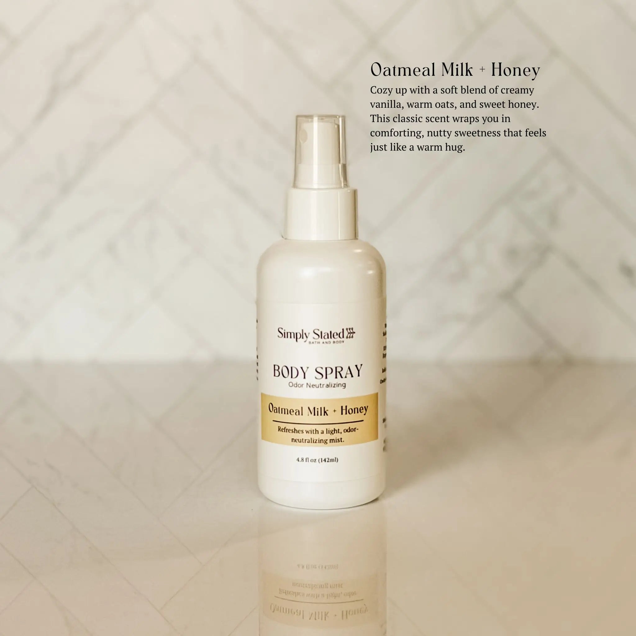 Simply Stated Creations Body Sprays Oatmeal Milk + Honey Body Spray