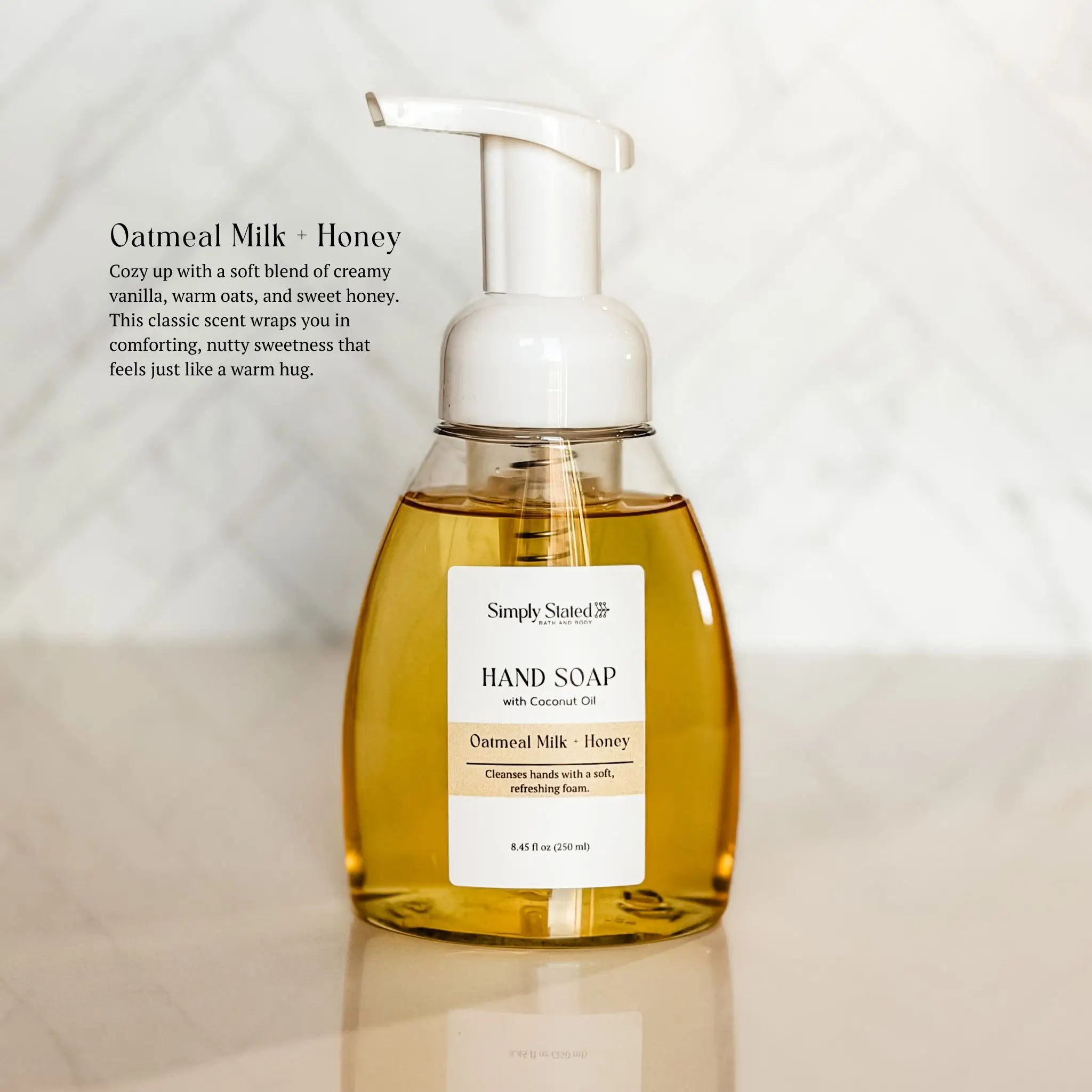 Simply Stated Creations Hand Soaps Oatmeal Milk + Honey Foaming Hand Soap