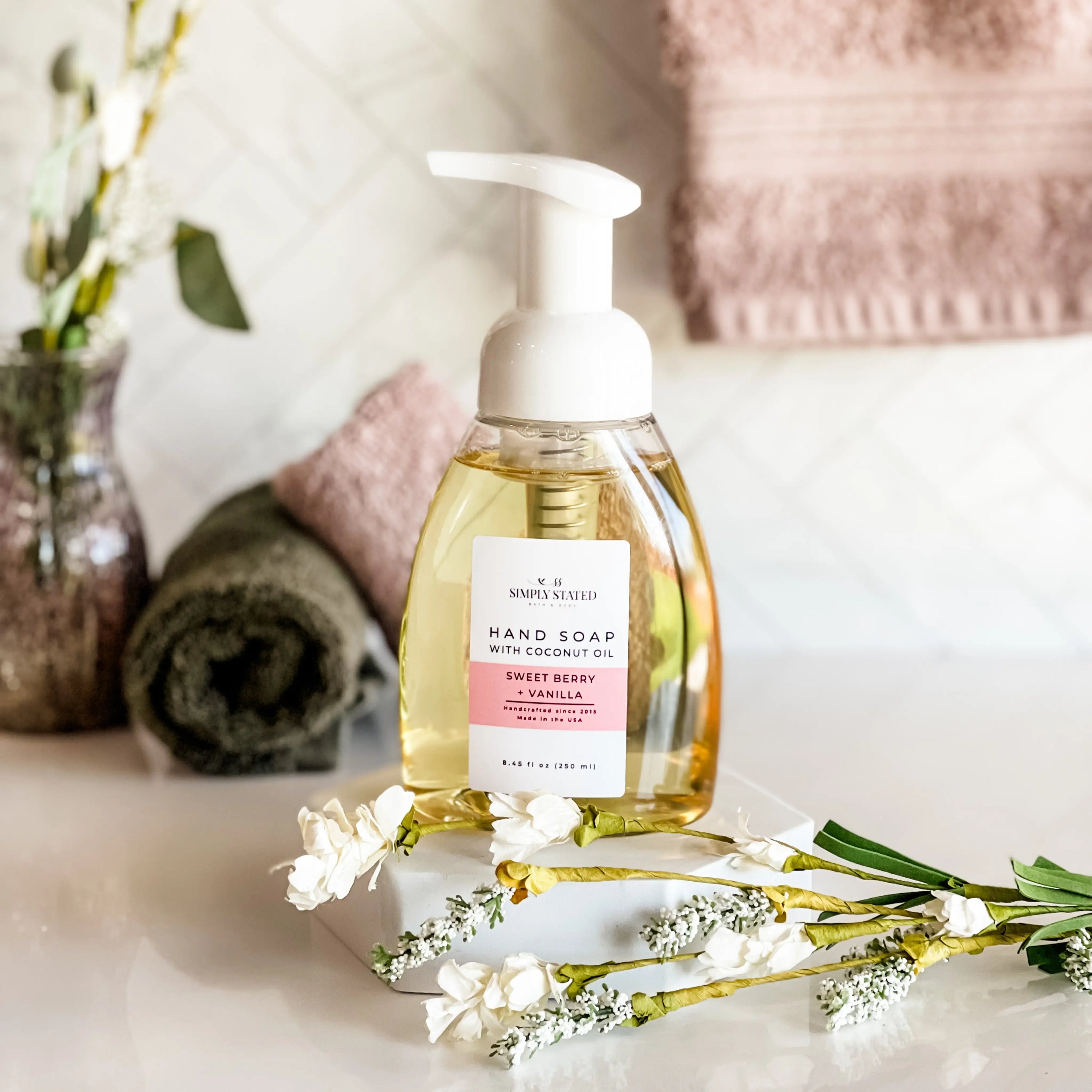 Simply Stated Creations Hand Soaps Sweet Berry + Vanilla Foaming Hand Soap