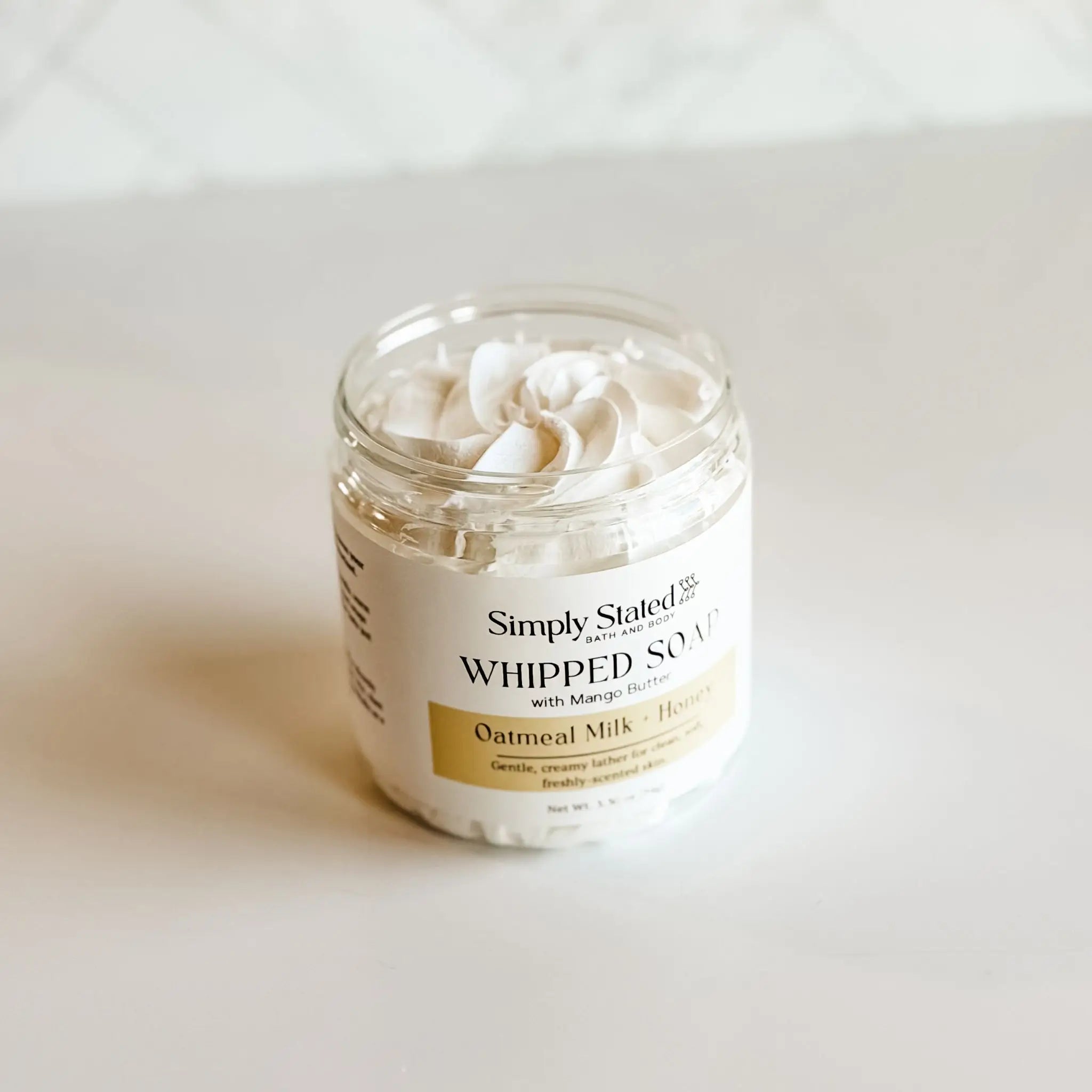 Simply Stated Creations Body Cleansers Oatmeal Milk + Honey Whipped Soap