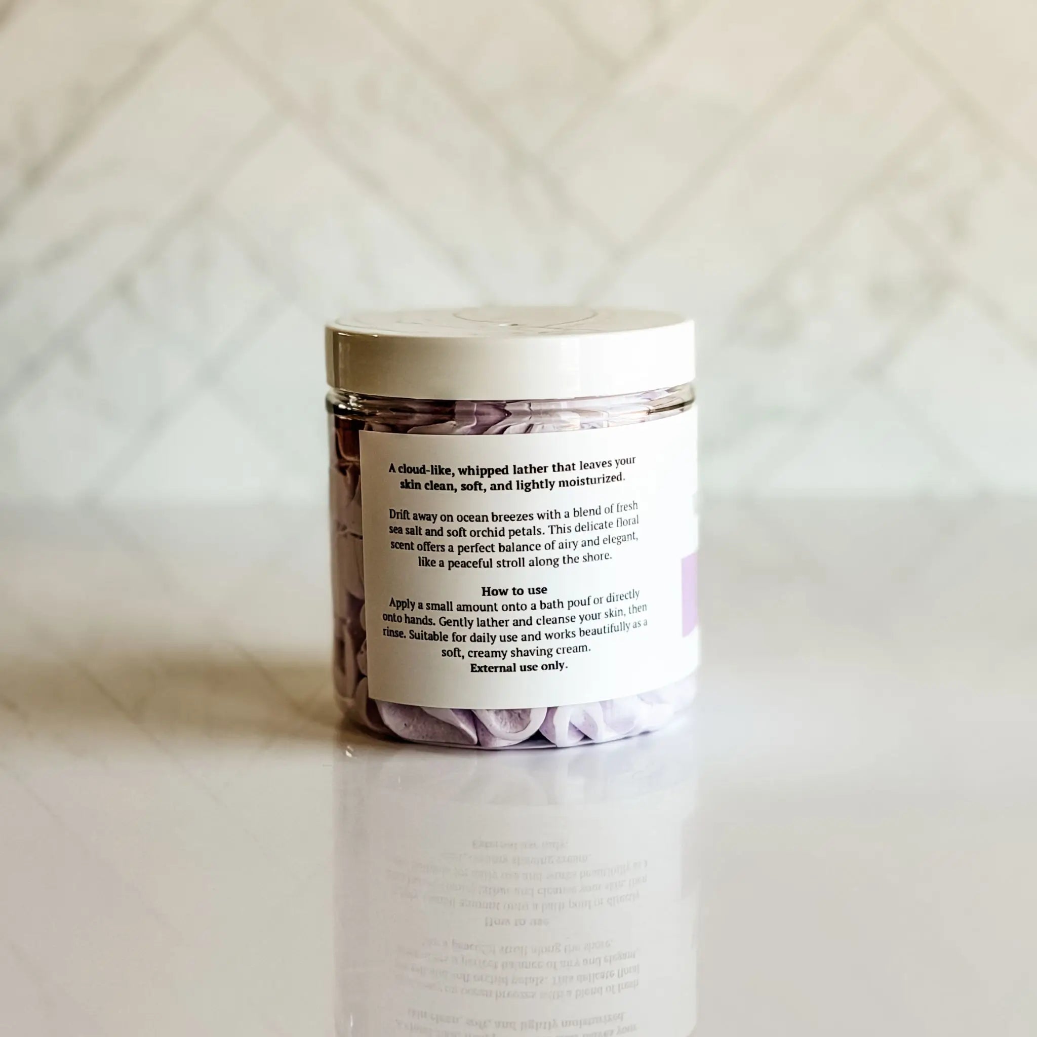 Simply Stated Creations Body Cleansers Sea Salt + Orchid Whipped Soap