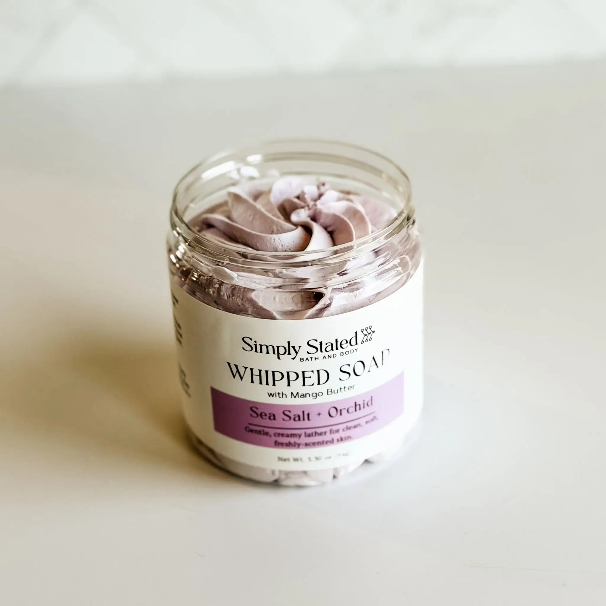 Simply Stated Creations Body Cleansers Sea Salt + Orchid Whipped Soap