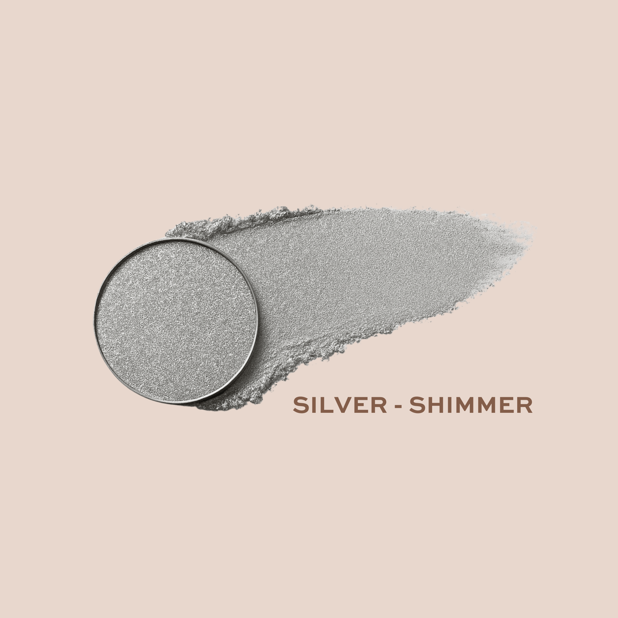 Taylor Made Organics eyeshadow silver Mineral Eyeshadow Single | talc-free