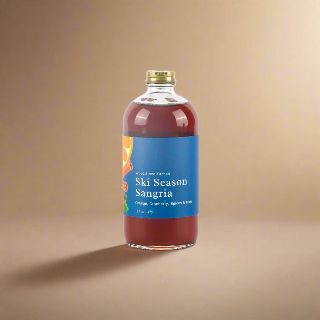 Wood Stove Kitchen Ski Season Spiced Fruit Syrup