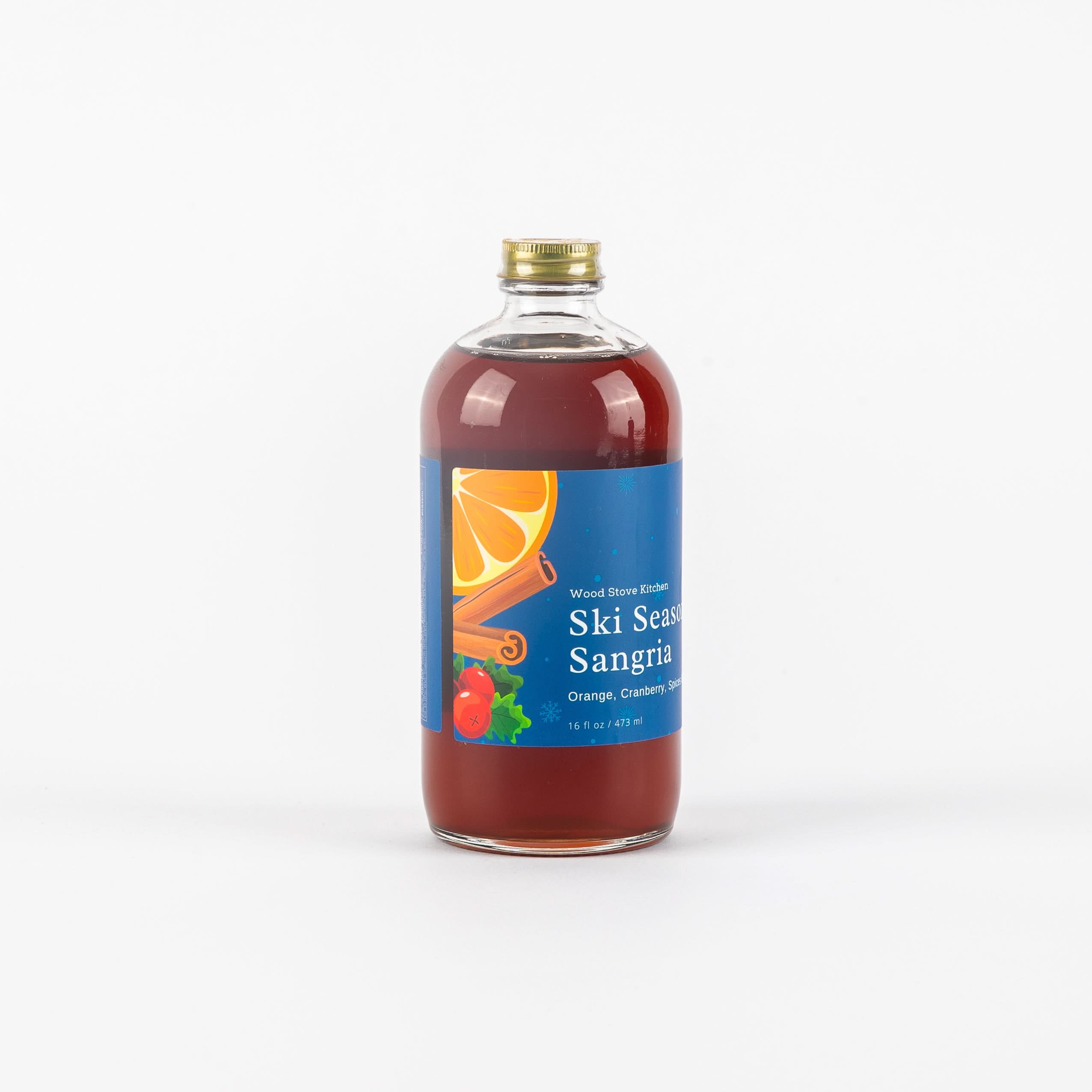 Wood Stove Kitchen Ski Season Spiced Fruit Syrup