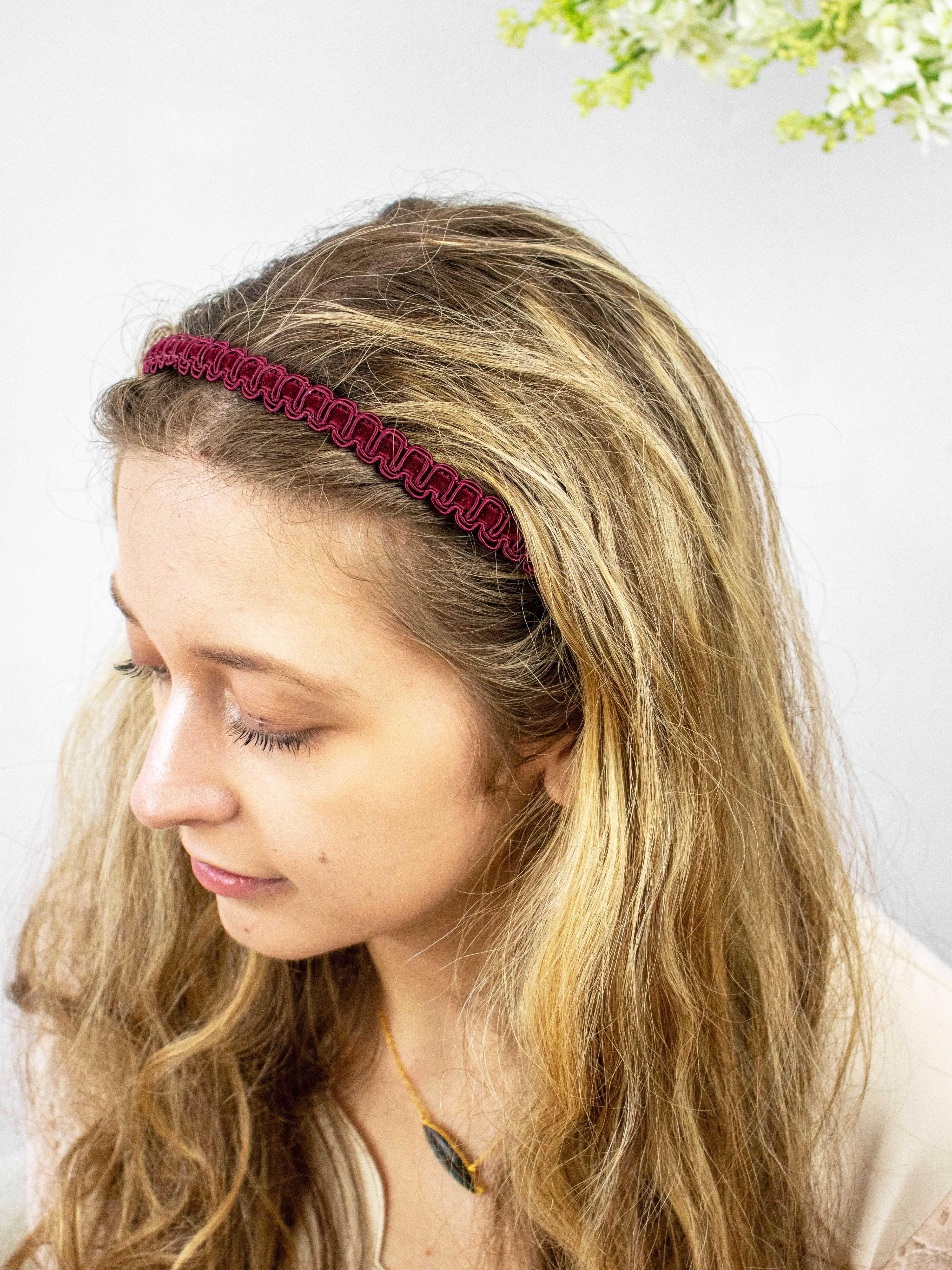 Winter Velvets Skinny Headbands - My American Goods