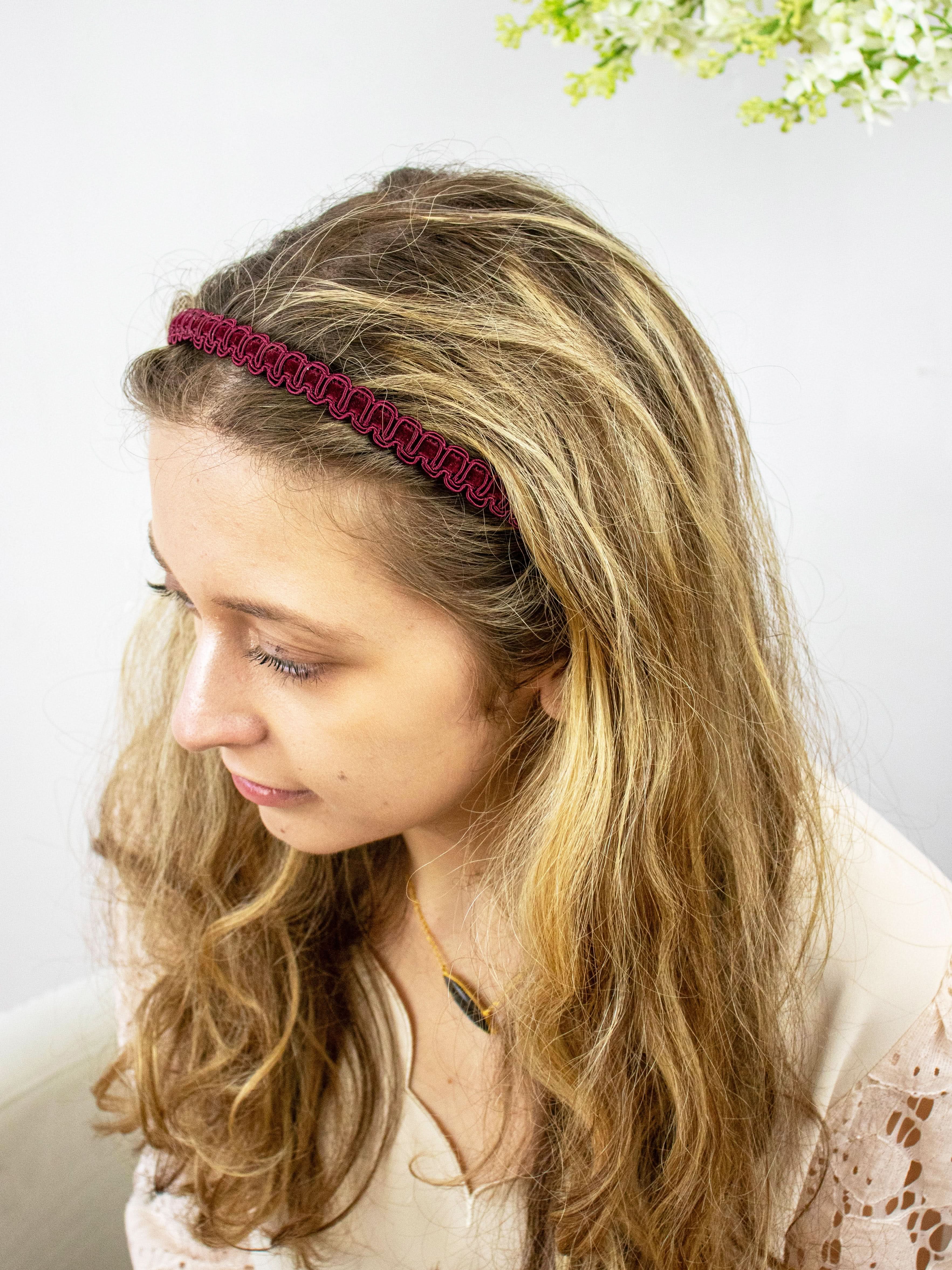 Winter Velvets Skinny Headbands - My American Goods