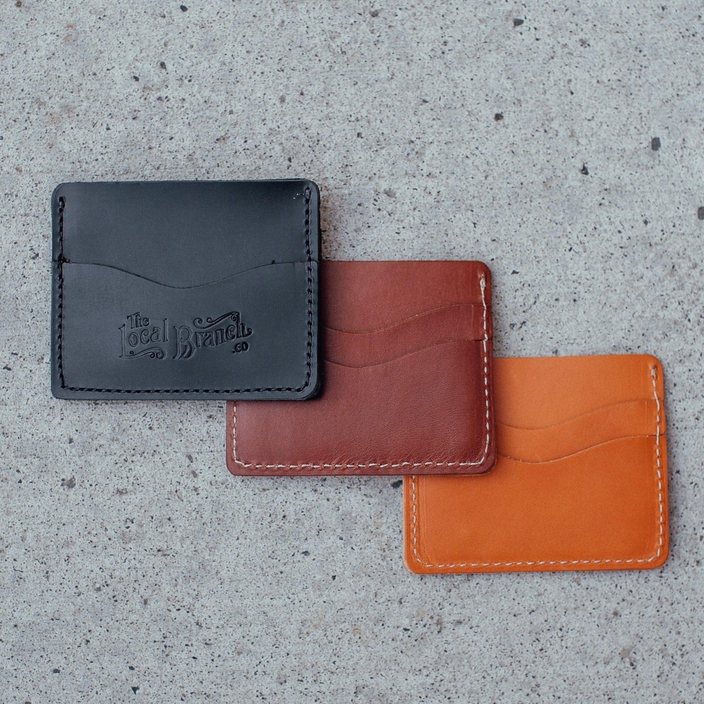 The Local Branch Leather Mahogany Leather Slim Wallet