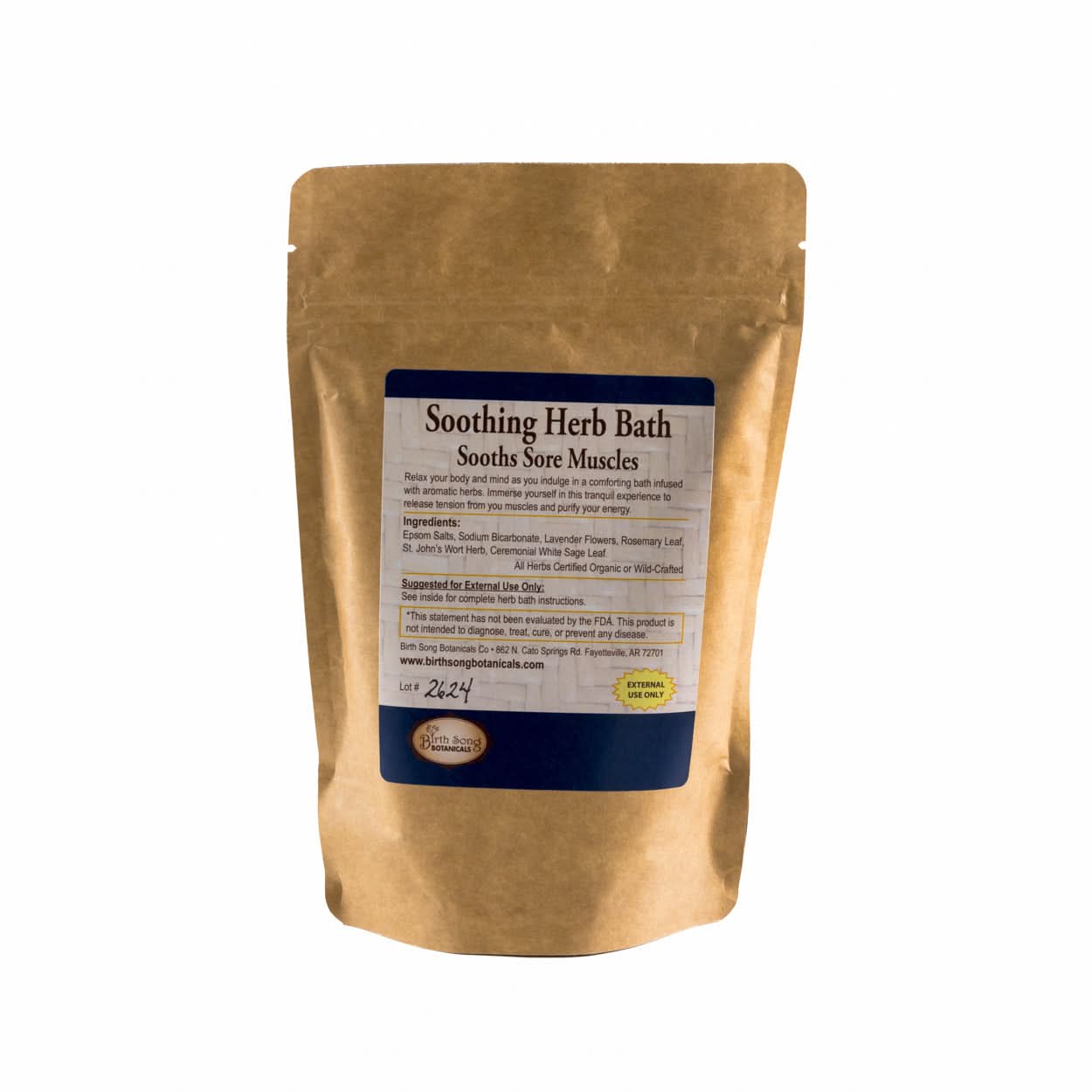 Relaxing and Soothing Herb Bath and Foot Soak, Melt Away Stress and Purify Your Energy* with Lavender and White Sage 16 oz. - My American Goods