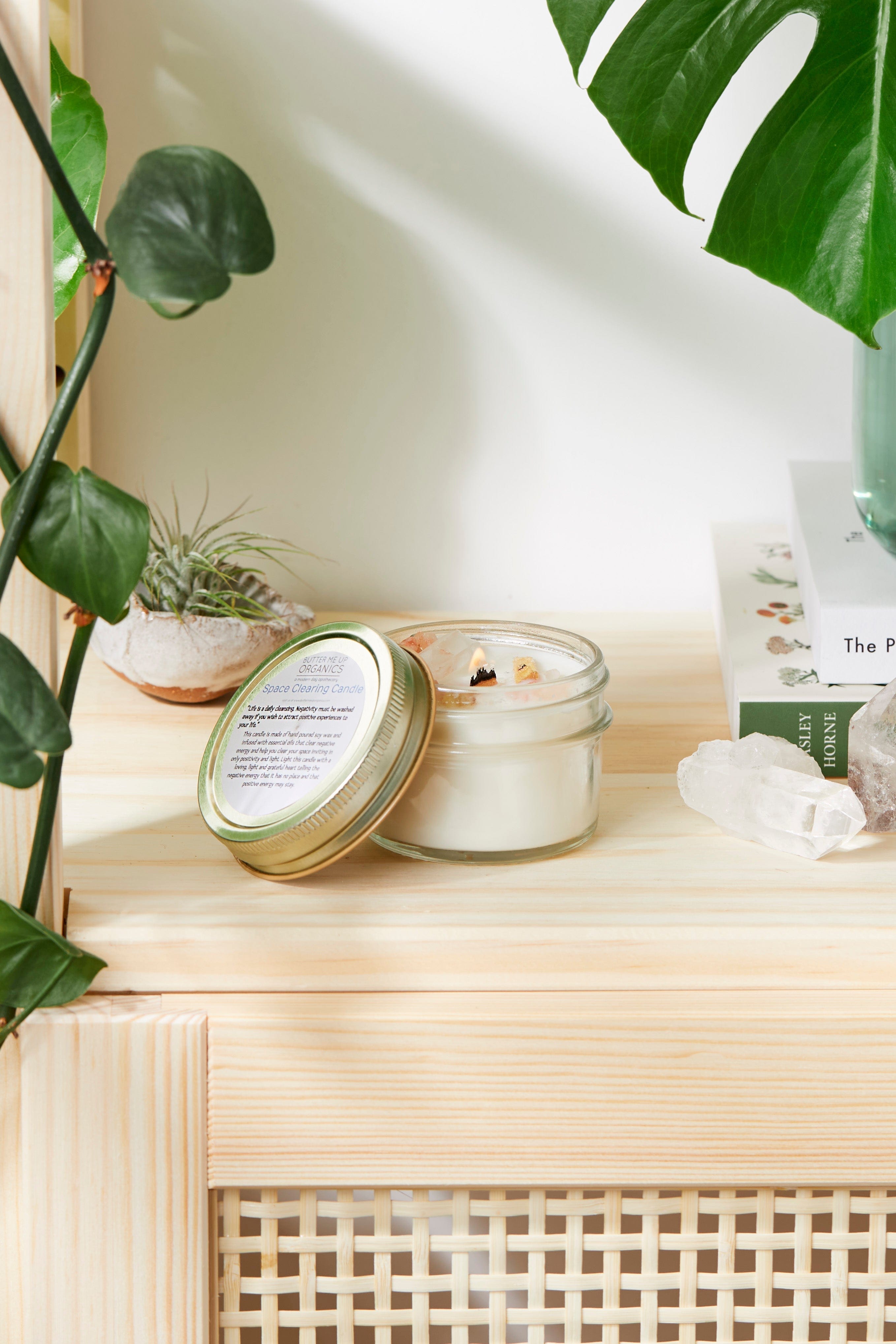 Butter Me Up Organics Metaphysical Space Clearing Candle - Intention Candle