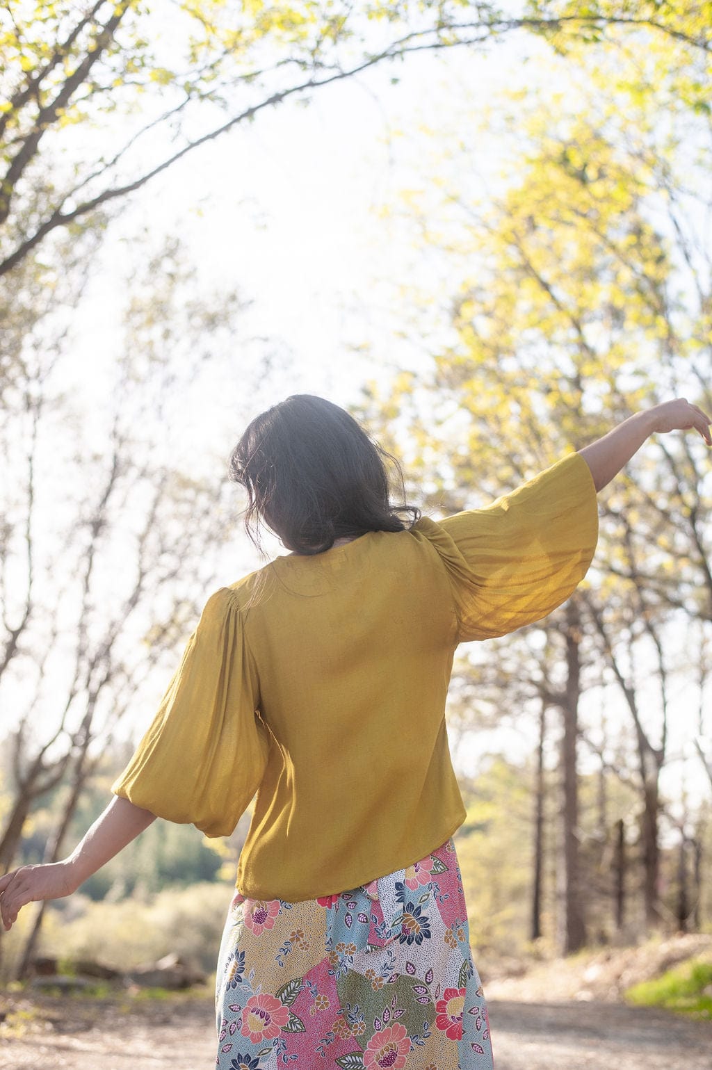 Field Day Top Poet Top in Mustard Crepe