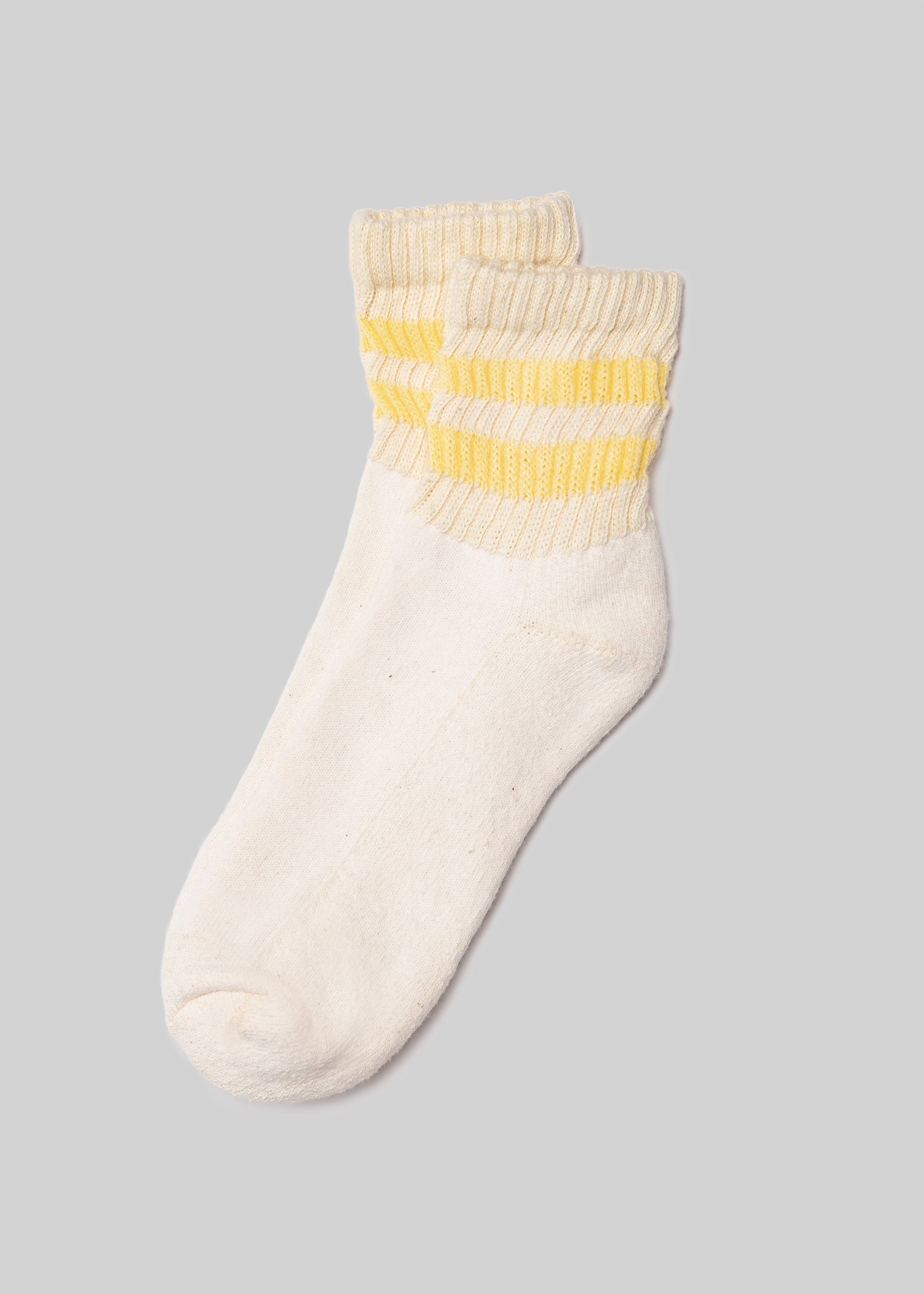 American Trench Socks butter / One Size The Mono Stripe Quarter Crew