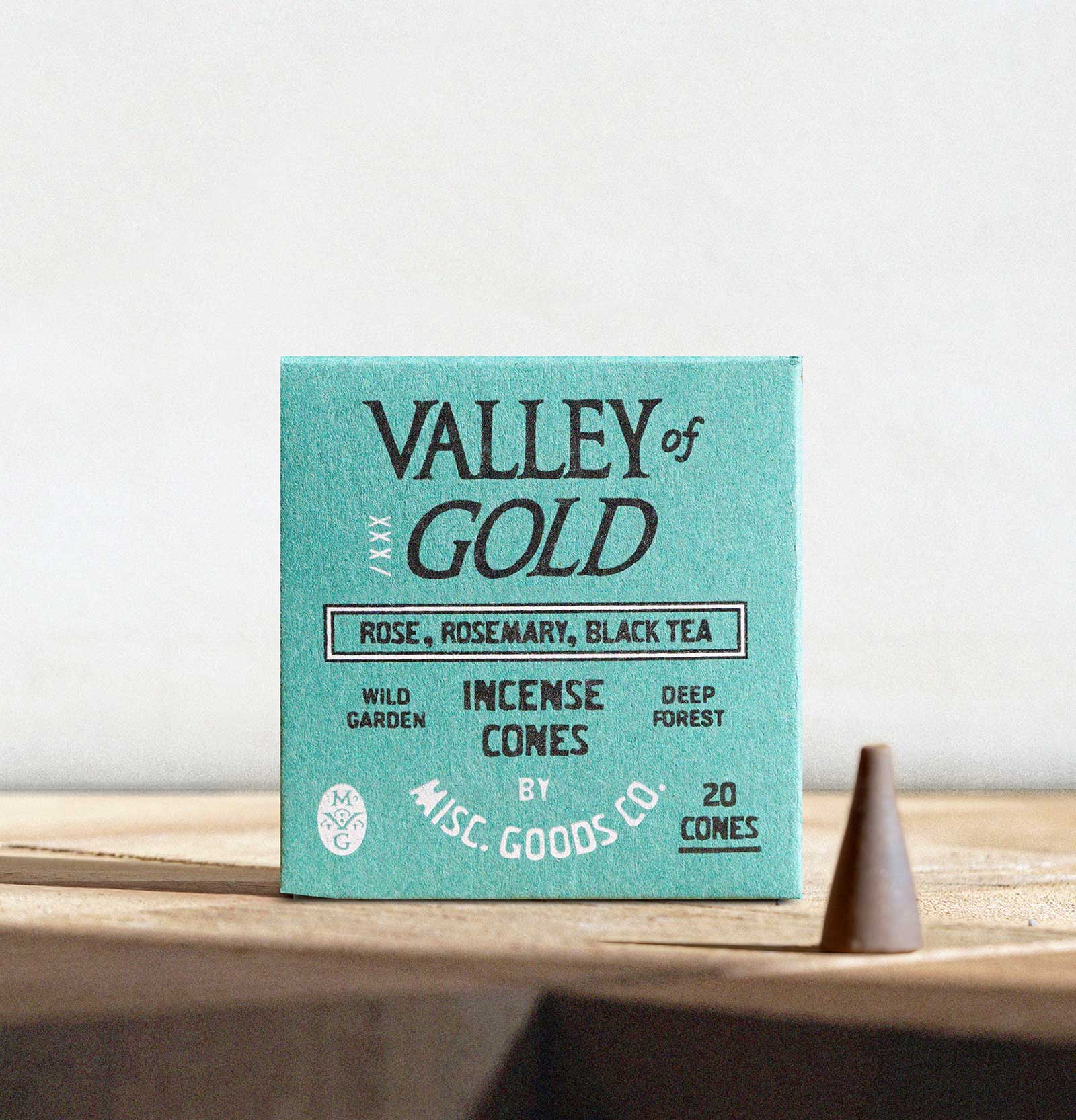 Misc. Goods Co. "Valley of Gold" Cone Incense
