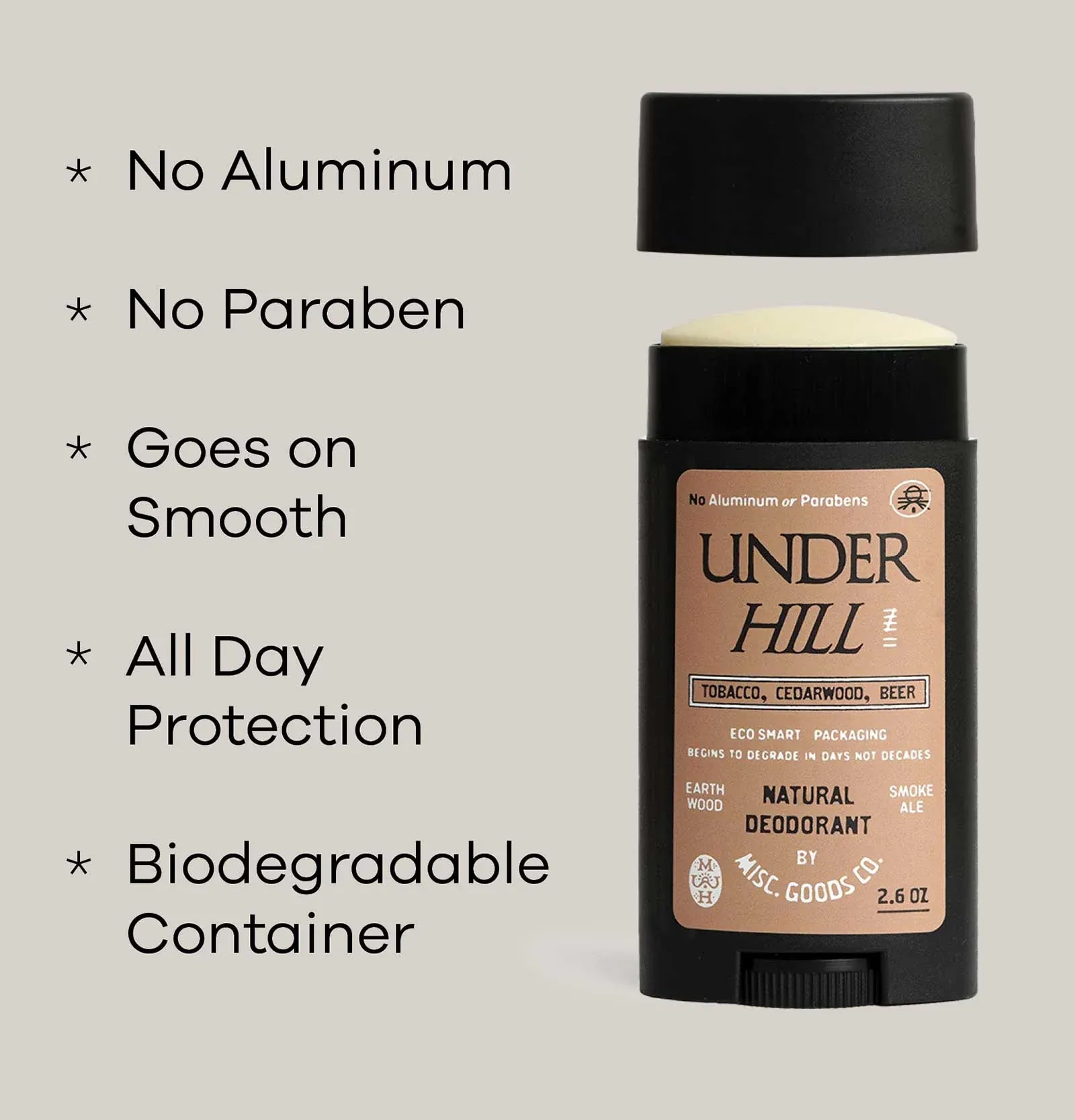 Misc. Goods Co. "Underhill" Natural Deodorant
