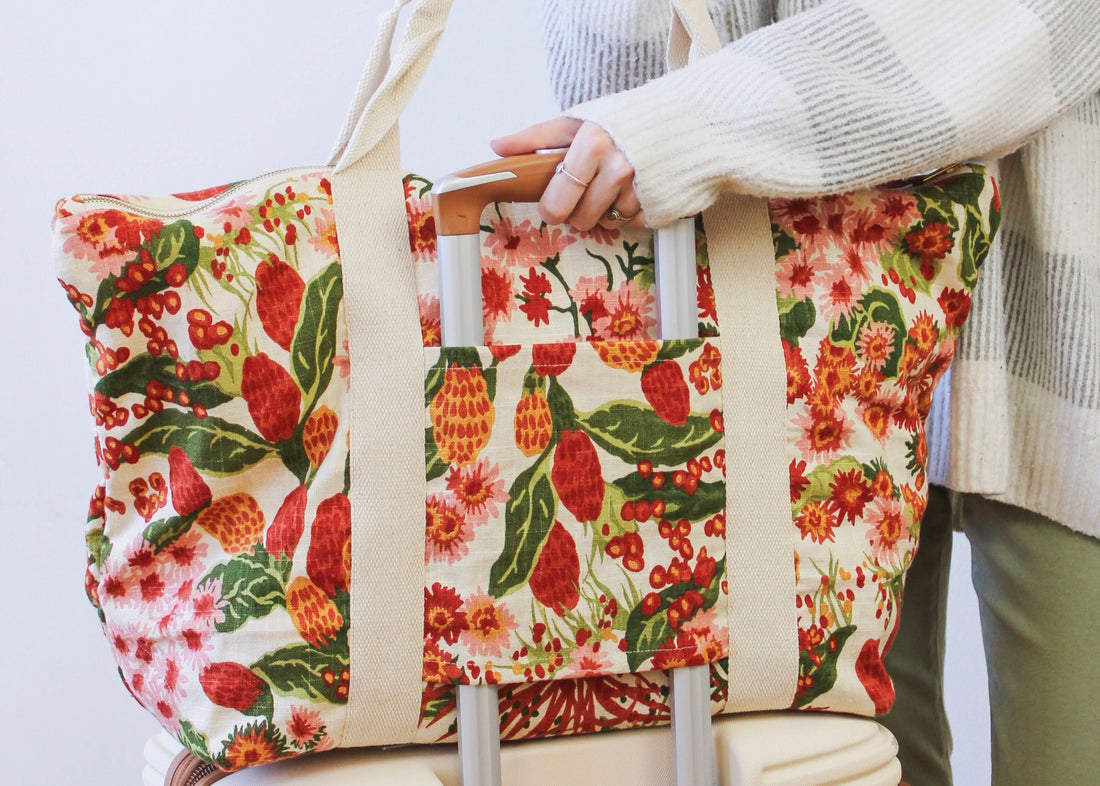 Strawberry Flora Carry On Travel Bag - My American Goods