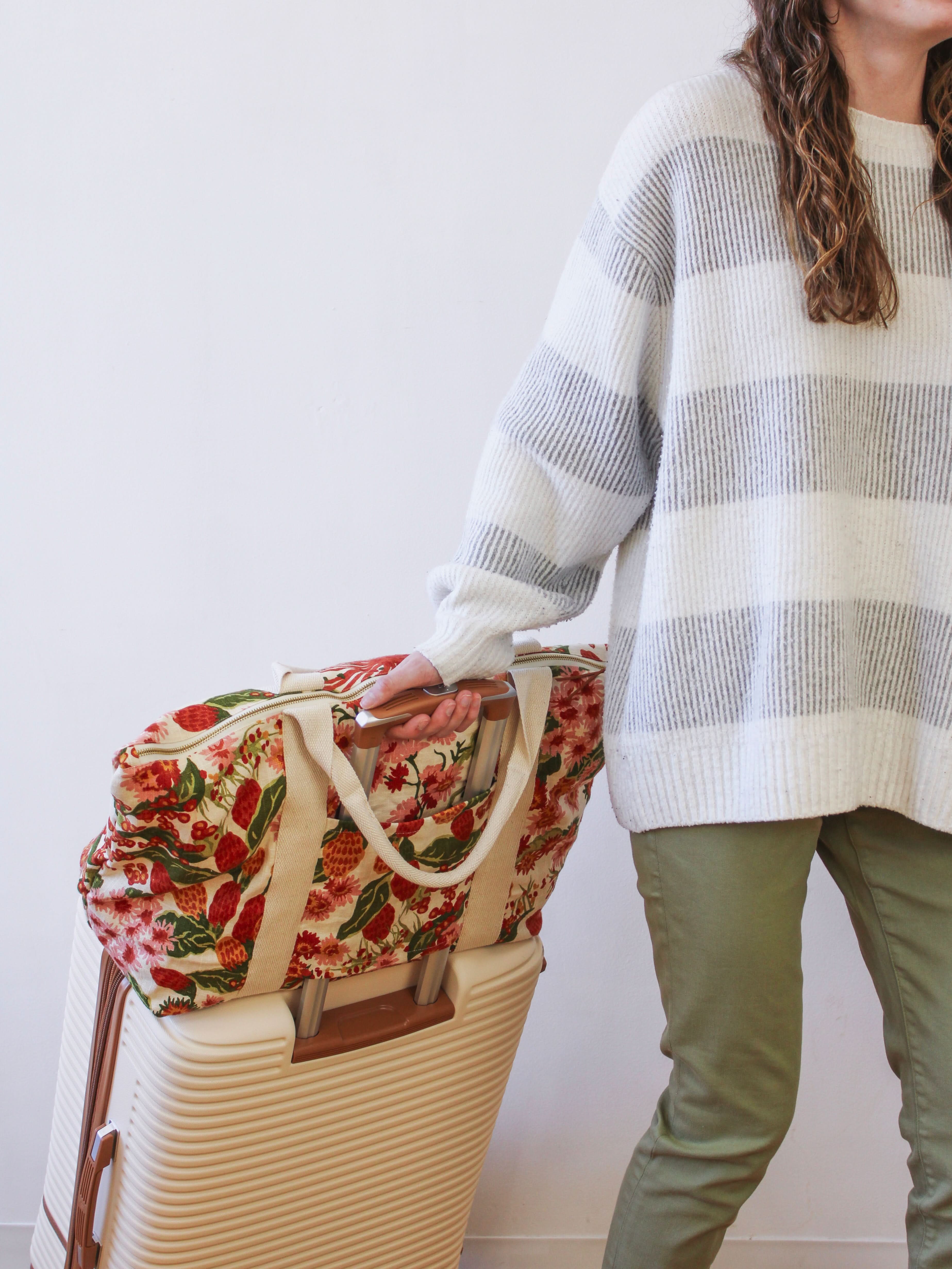 Strawberry Flora Carry On Travel Bag - My American Goods