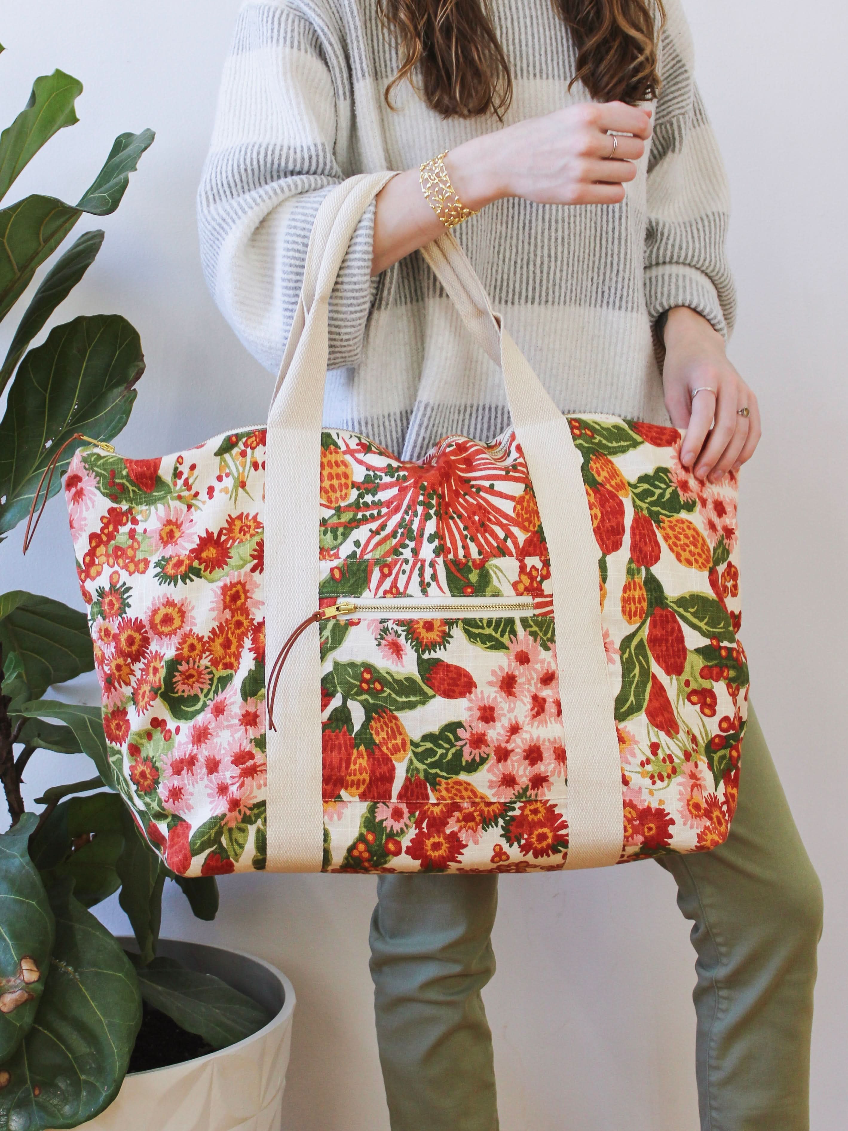 Strawberry Flora Carry On Travel Bag - My American Goods