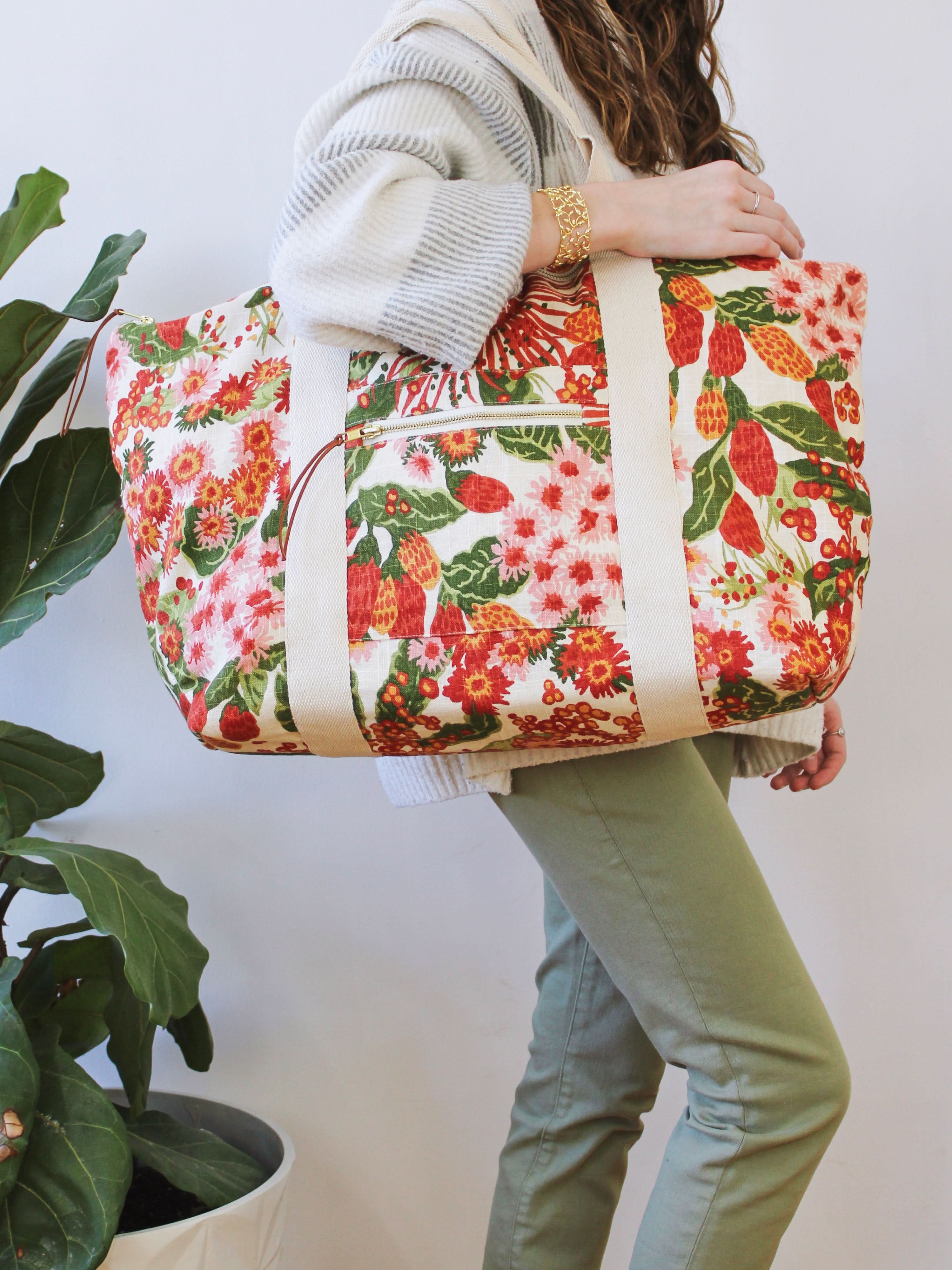 Strawberry Flora Carry On Travel Bag - My American Goods