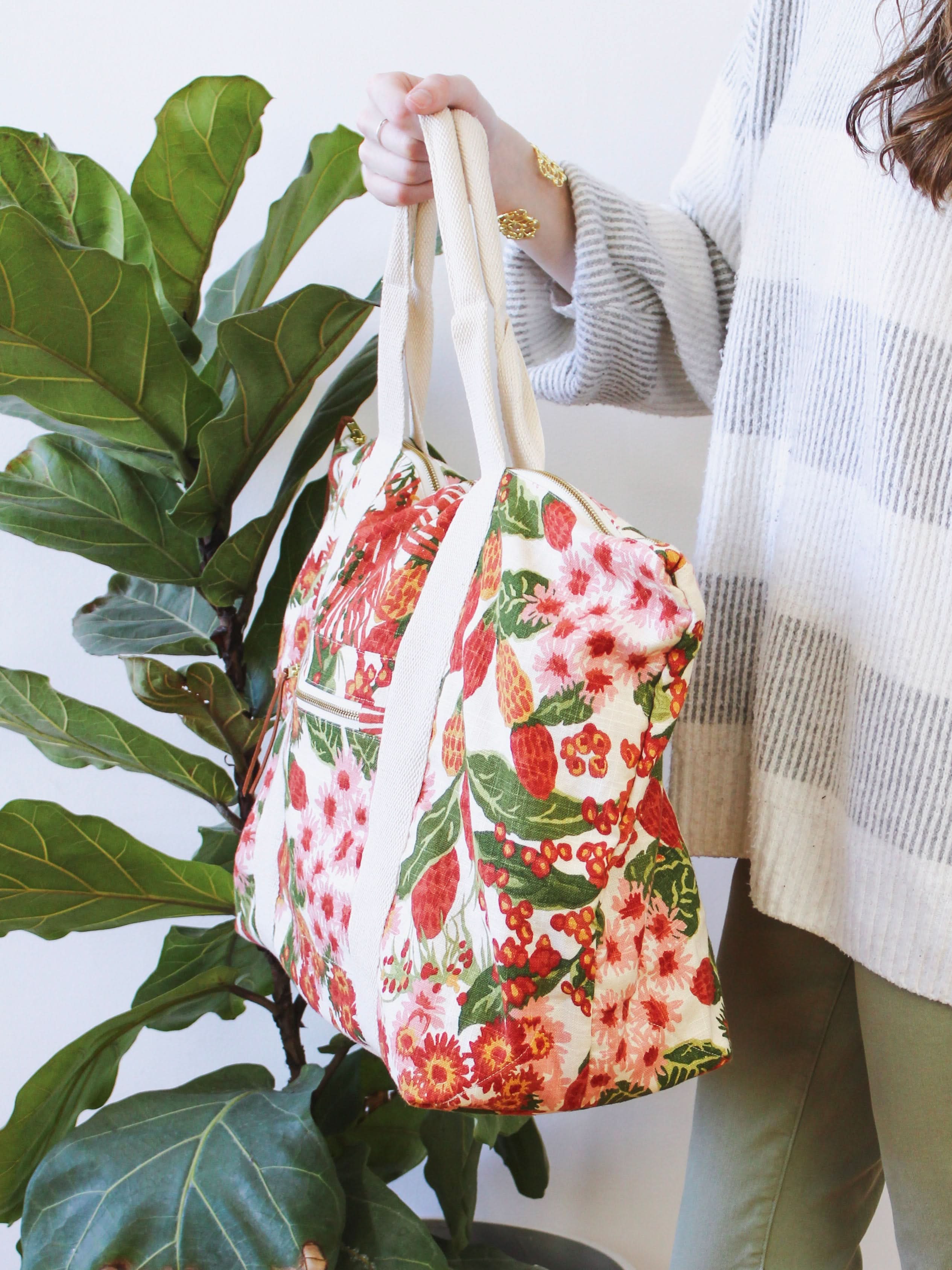 Strawberry Flora Carry On Travel Bag - My American Goods