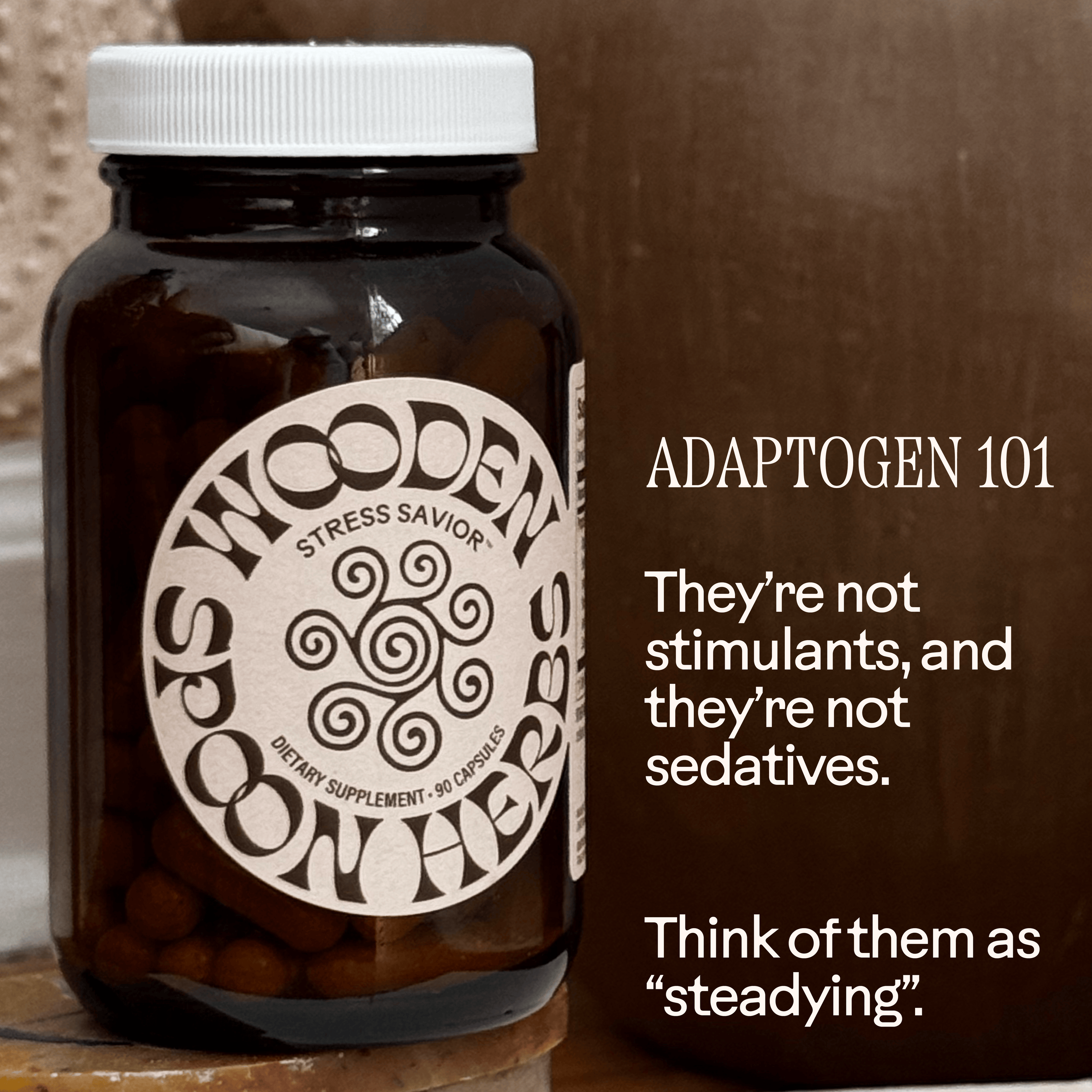 WOODEN SPOON HERBS Capsule Stress Savior