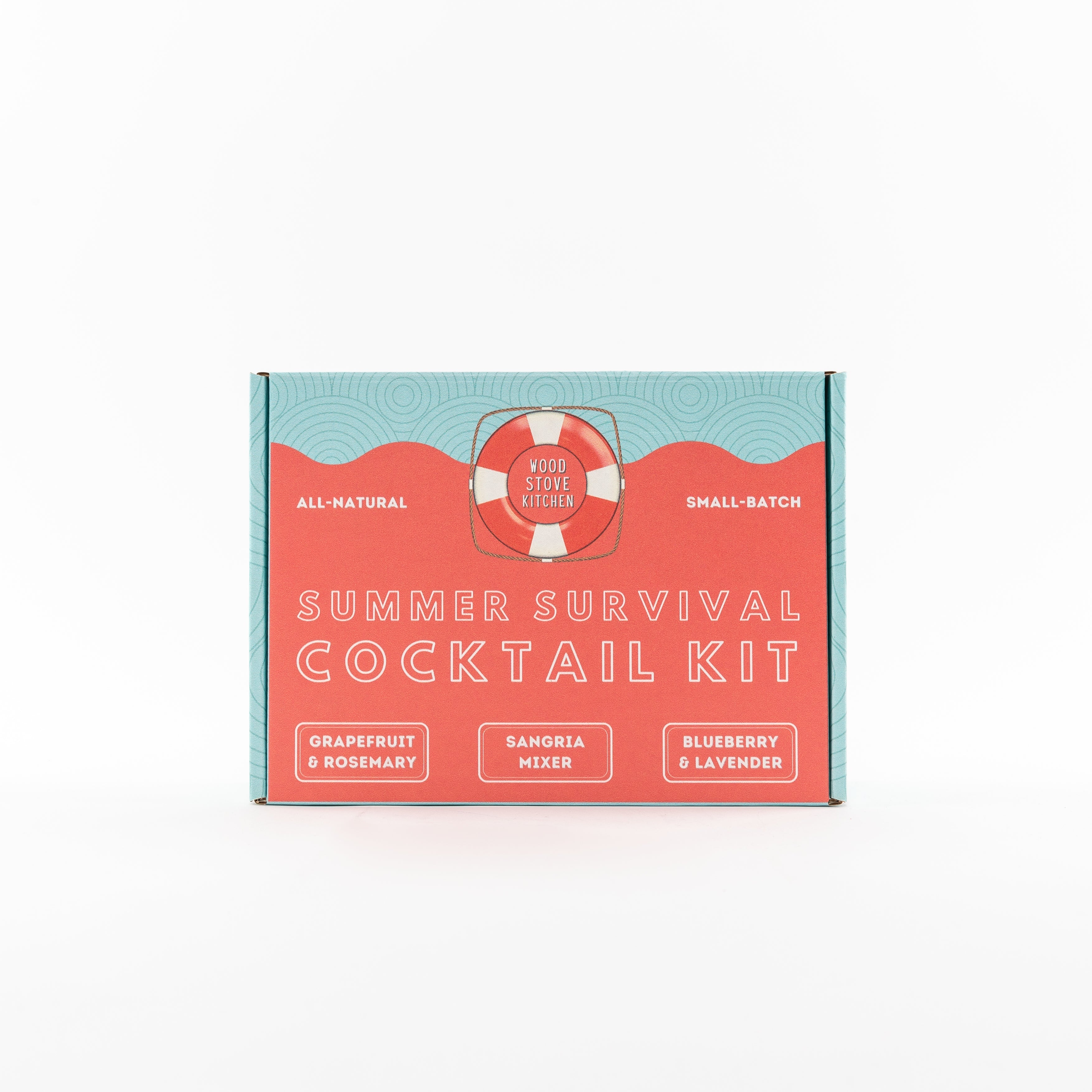 Summer Survival Cocktail Kit - 16oz Grapefruit & Rosemary, 16oz Sangria Mixer, 16oz Blueberry Lavender - My American Goods