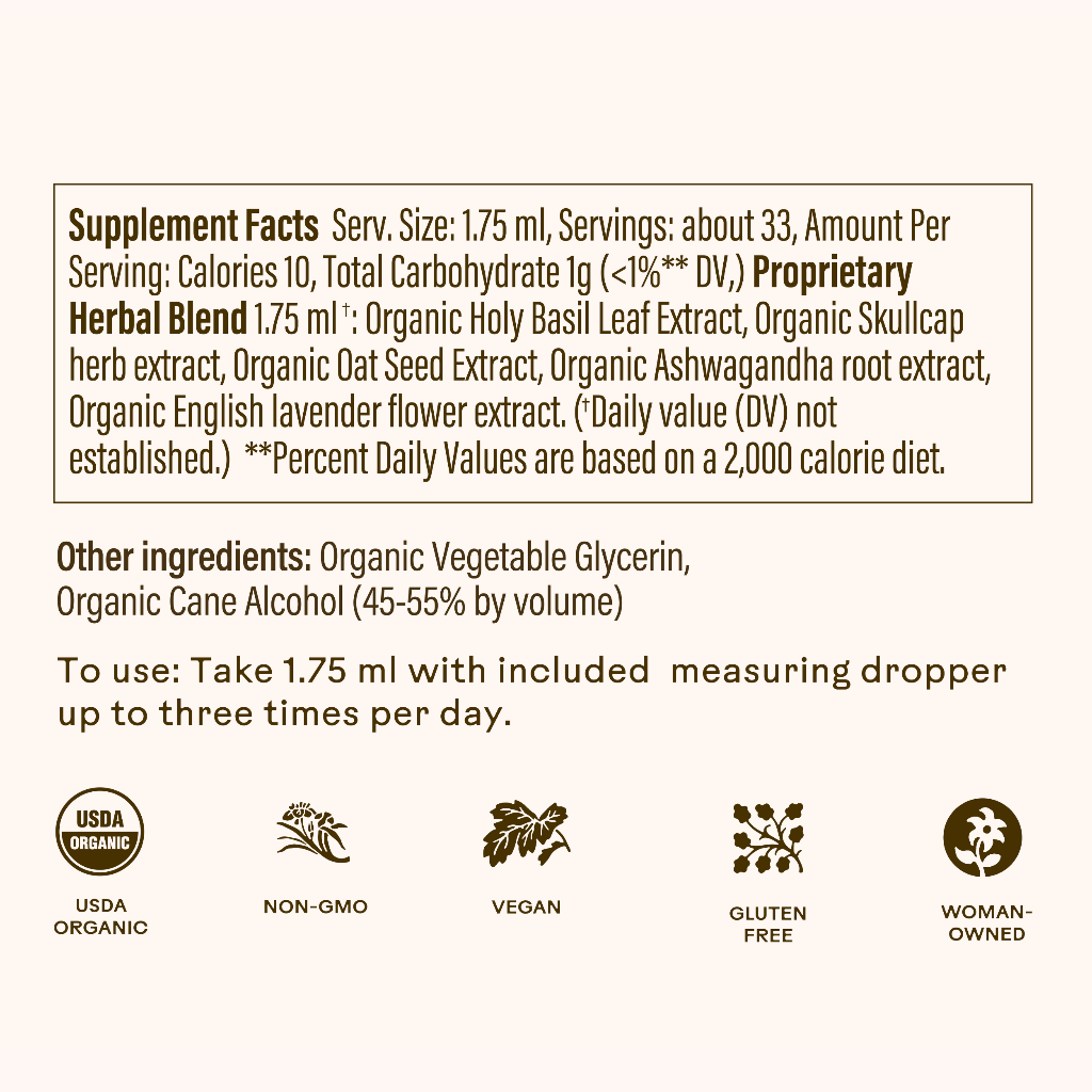 WOODEN SPOON HERBS Tincture Tranquility Tonic