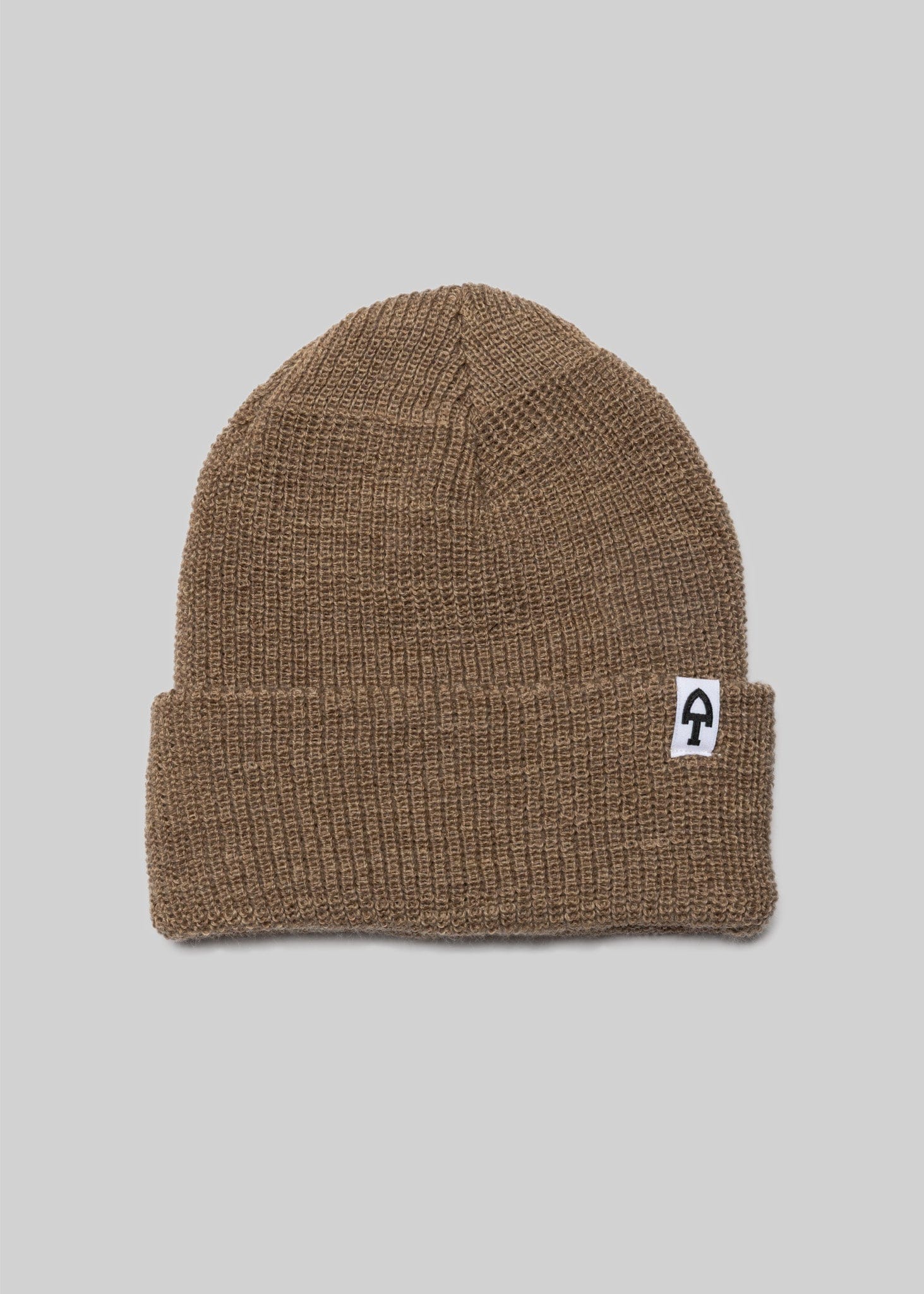 American Trench Accessories wheat Merino Cardigan Stitch Beanie