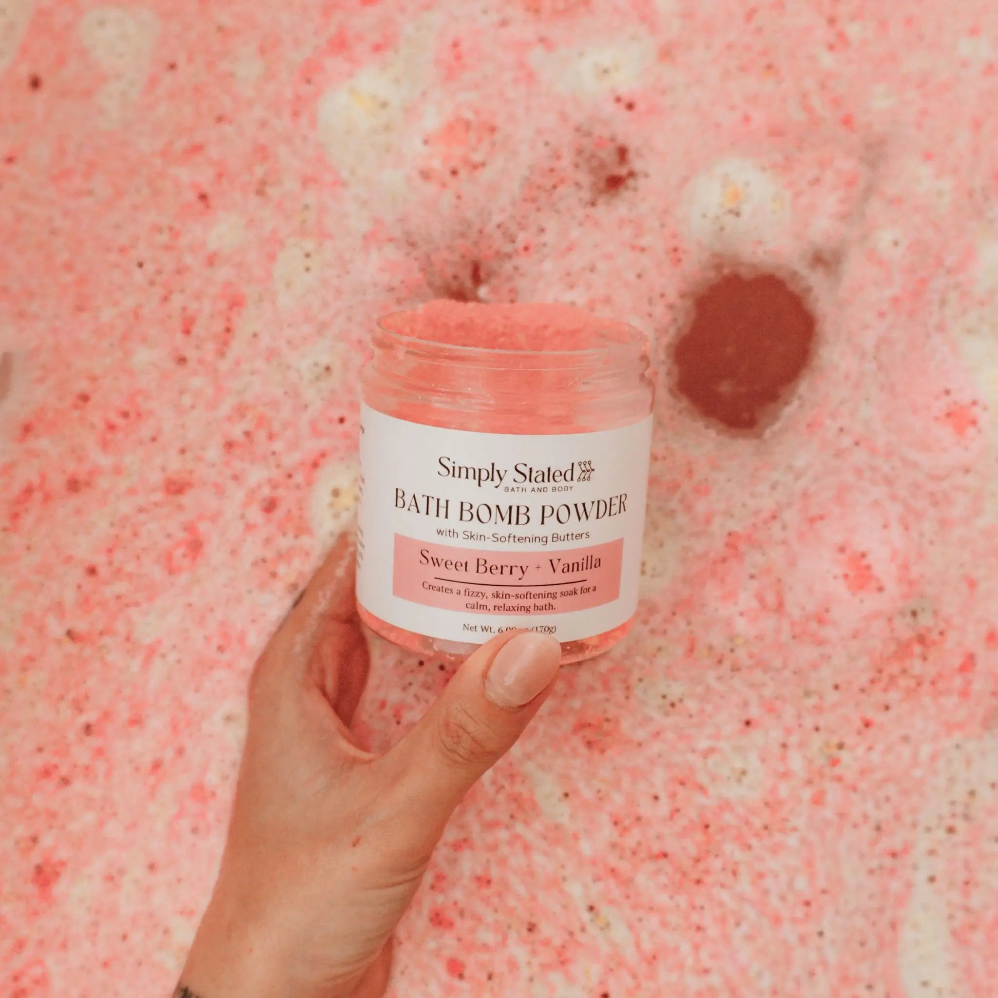 Sweet Berry + Vanilla Bath Bomb Powder