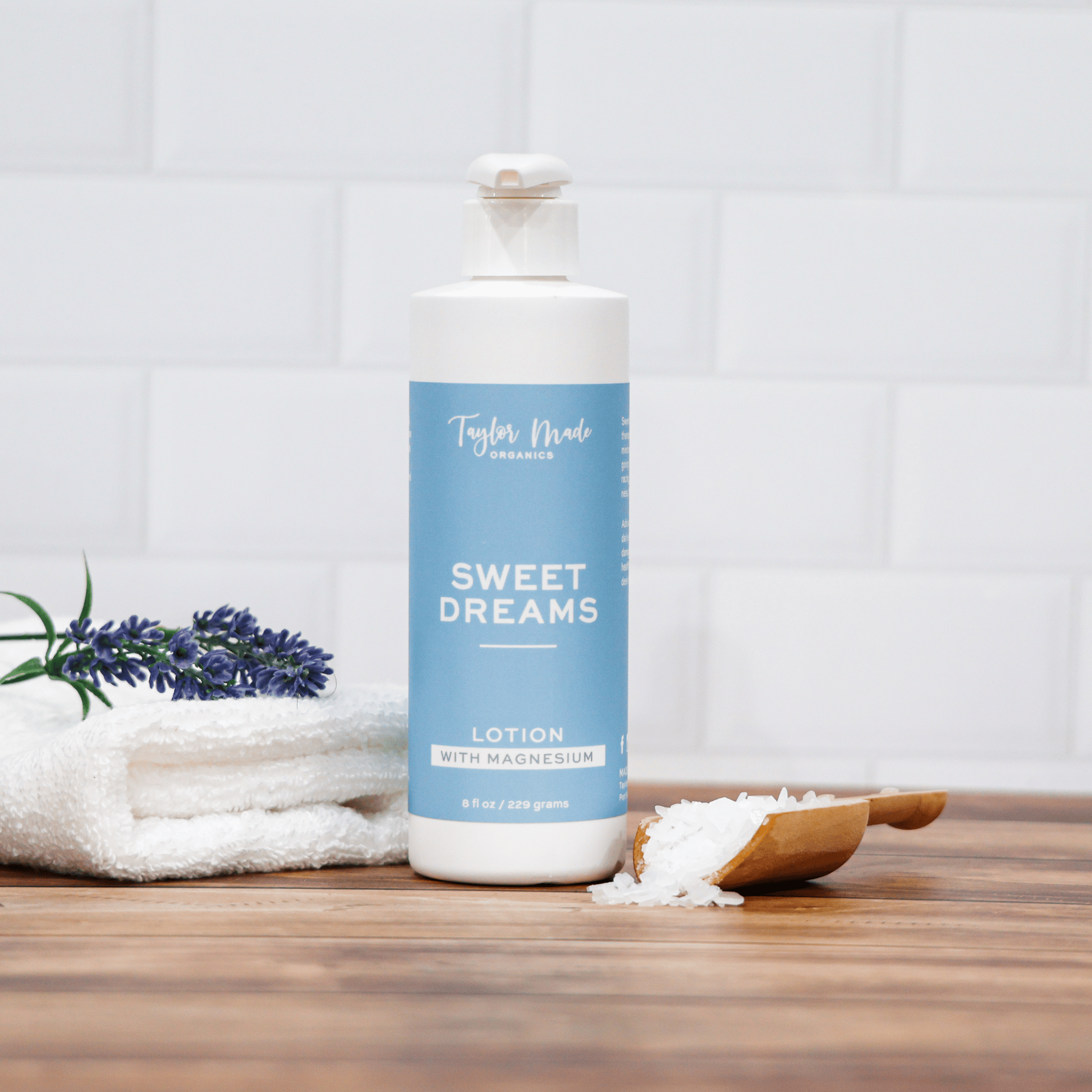 Taylor Made Organics therapeutic lotion 8oz Sweet Dreams Organic Lotion + Magnesium