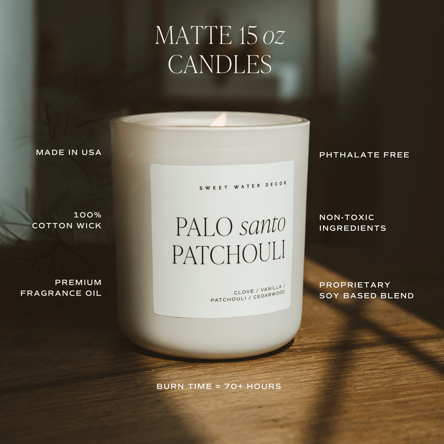 Sweet Water Decor Candles Favorite Sweater Soy Candle - Tan Matte Jar - 15 oz