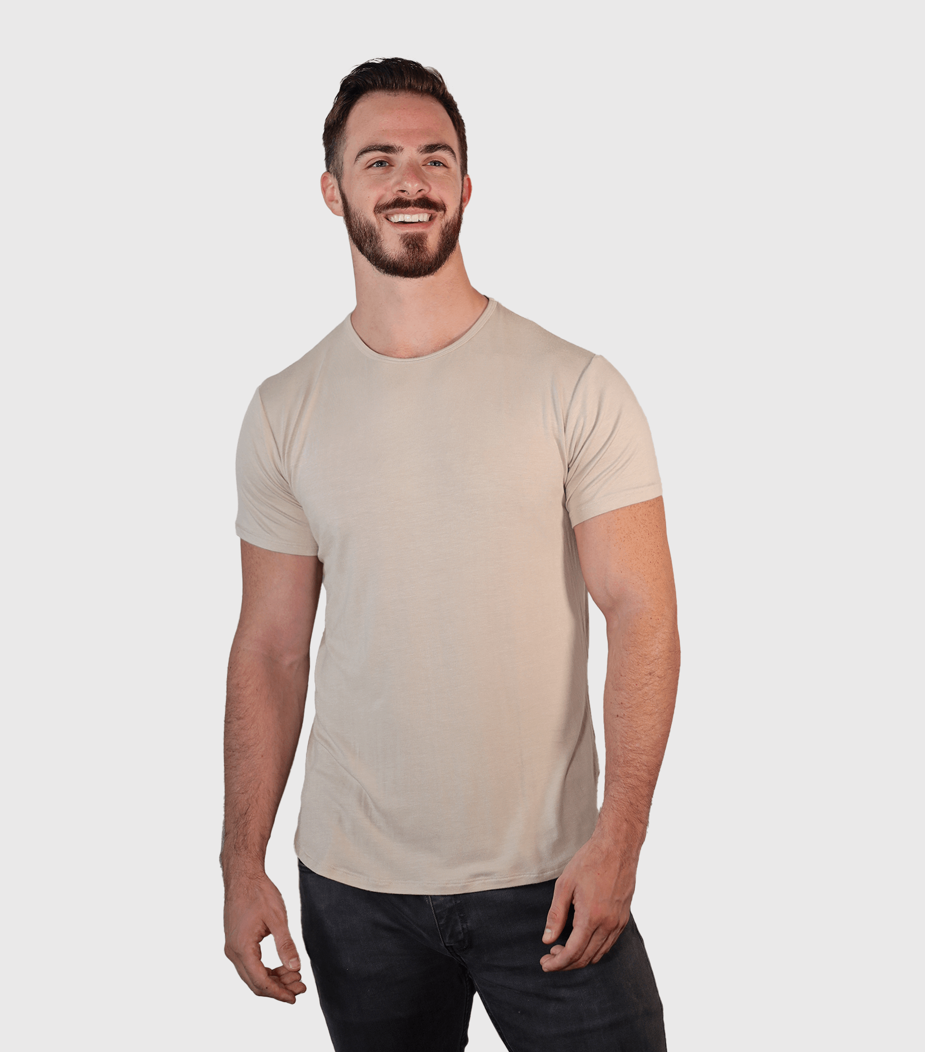 Bamtech Shirt Bamboo Swift Curve-Hem T-Shirt - Heather Grey