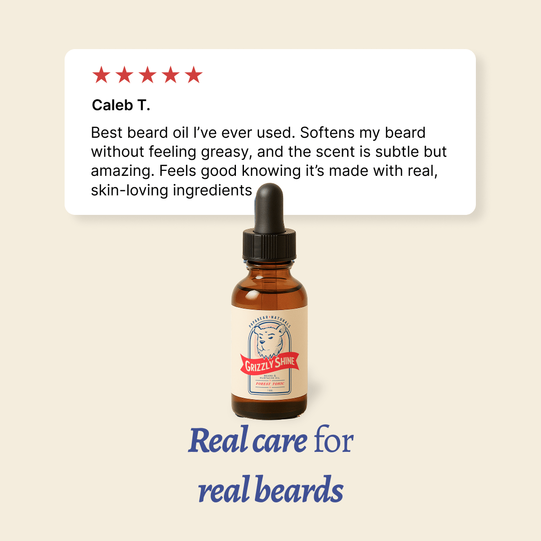PapaBear Naturals Grizzly Shine Beard Oil - 1 oz