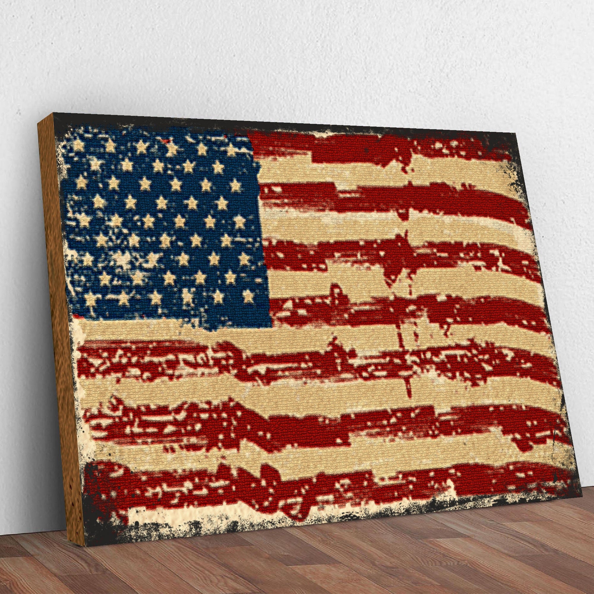 Tailored Canvases Canvas American Flag Canvas Wall Art