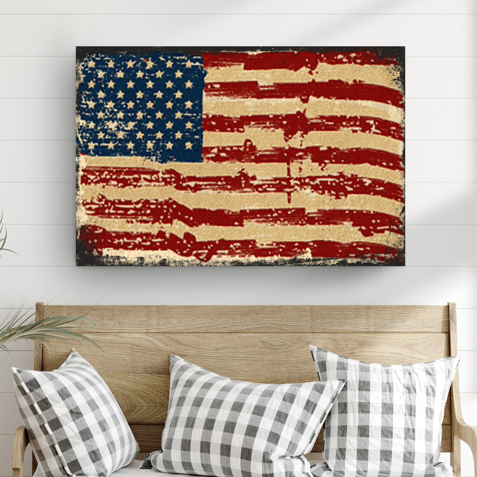 Tailored Canvases Canvas American Flag Canvas Wall Art