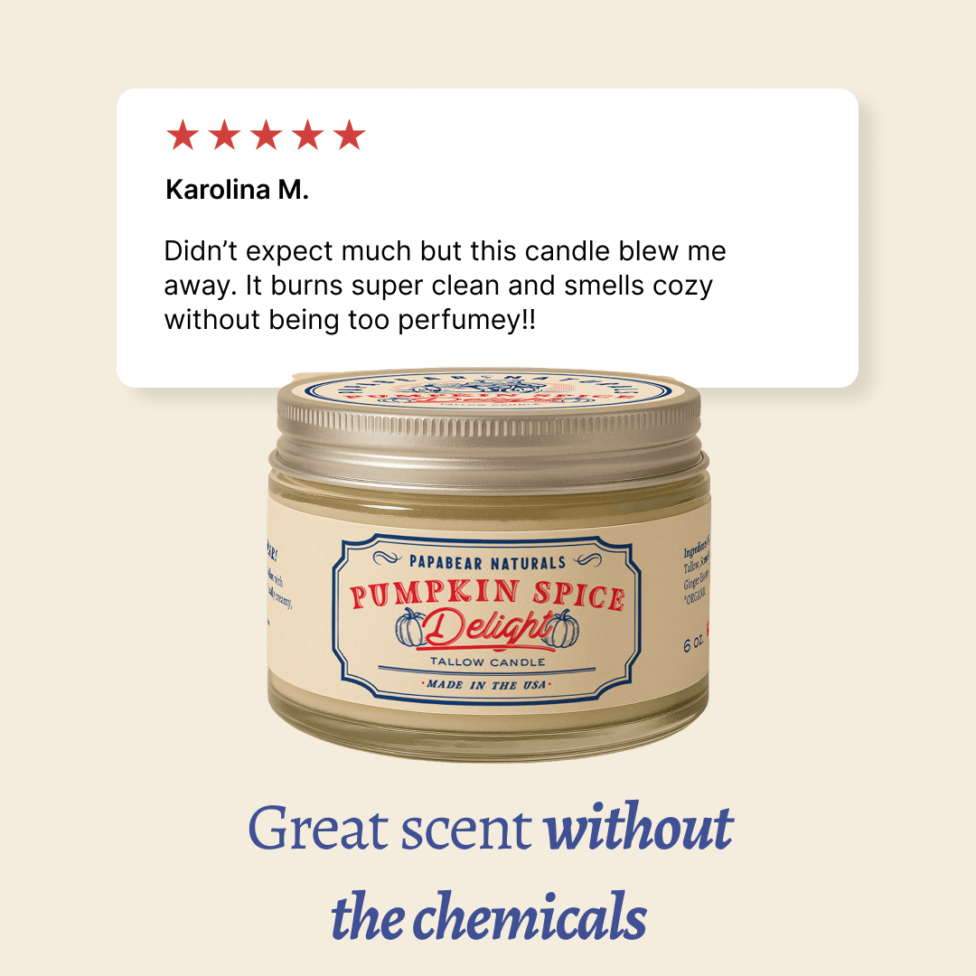 Pumpkin - Tallow Candle - 6 oz - My American Goods