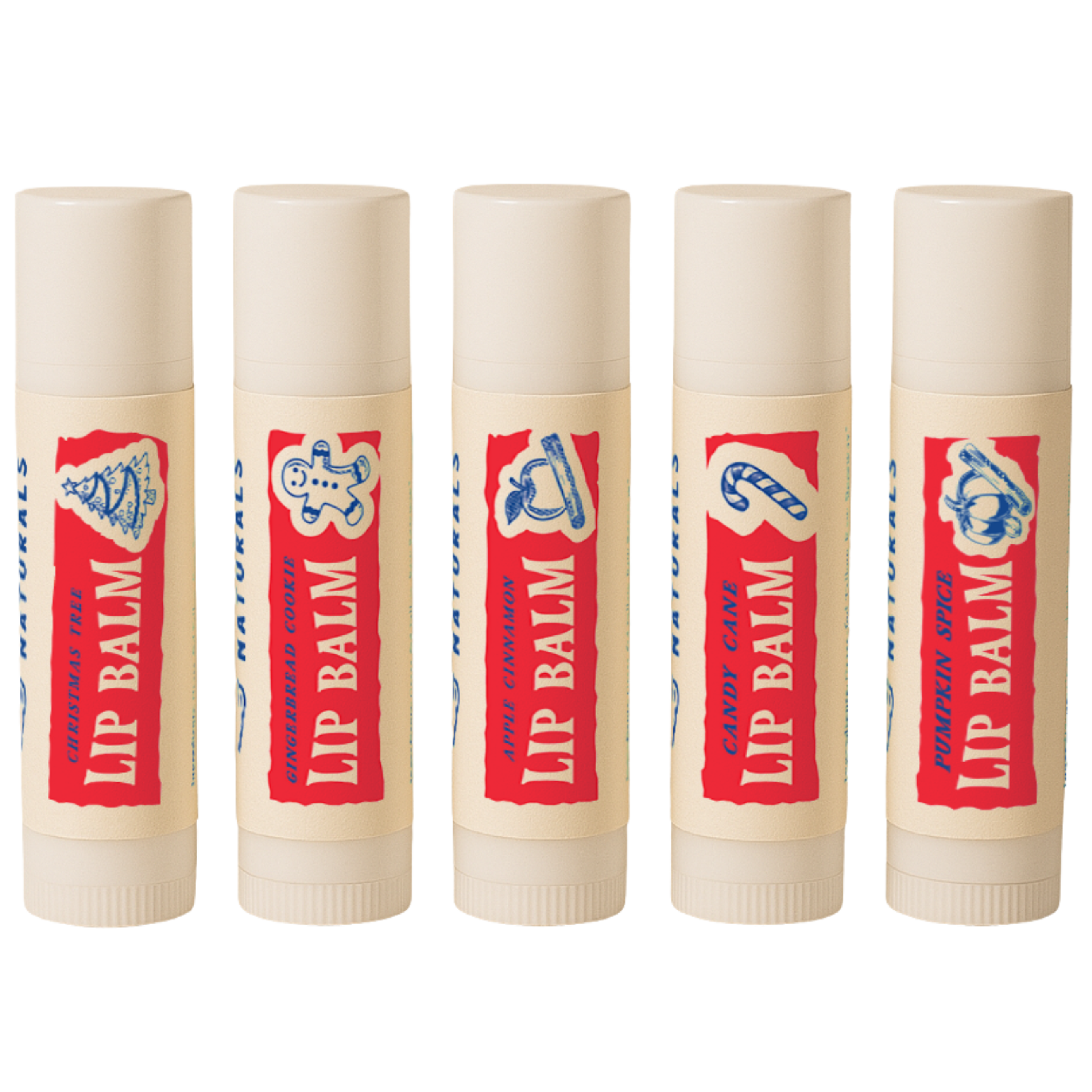 PapaBear Naturals Holiday Pack Papabear Tallow Lip Balm - (5 Pack)