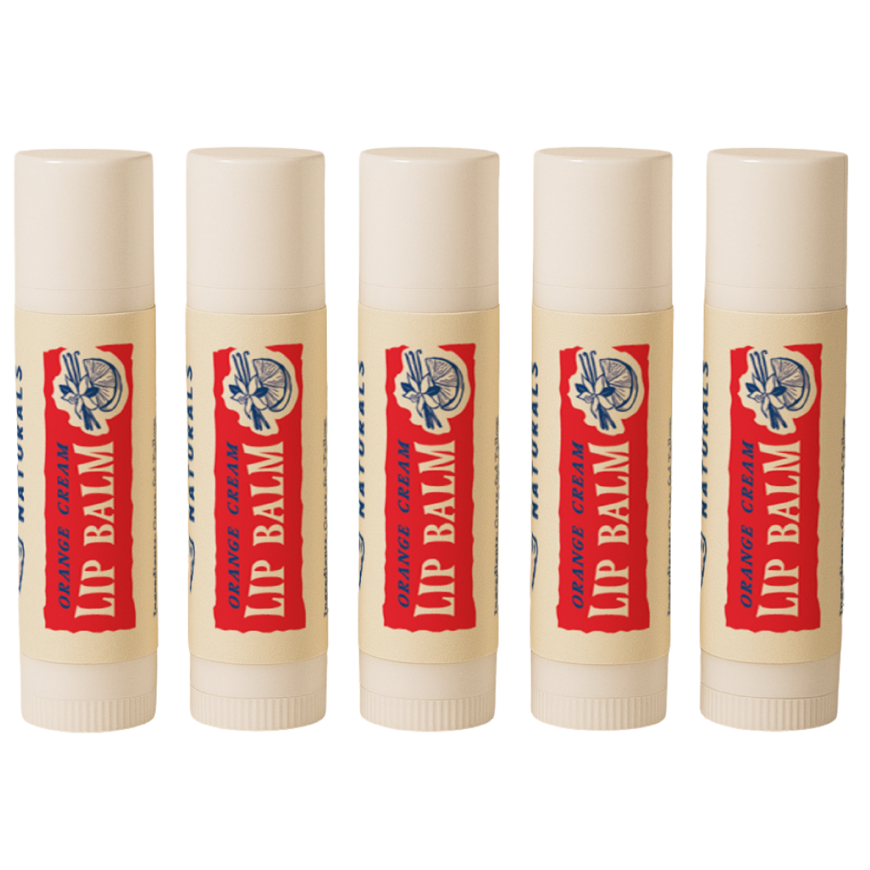 PapaBear Naturals Orange Cream Papabear Tallow Lip Balm - (5 Pack)