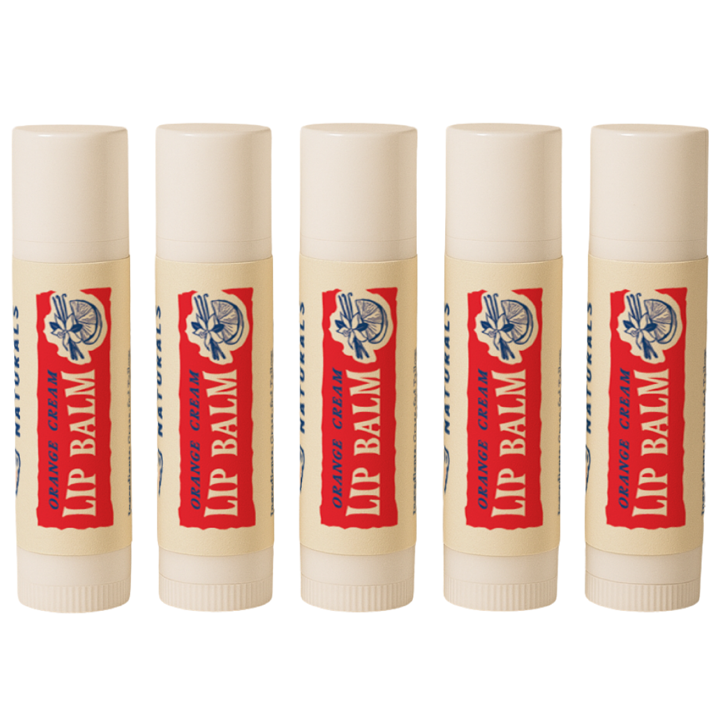 PapaBear Naturals Orange Cream Papabear Tallow Lip Balm - (5 Pack)
