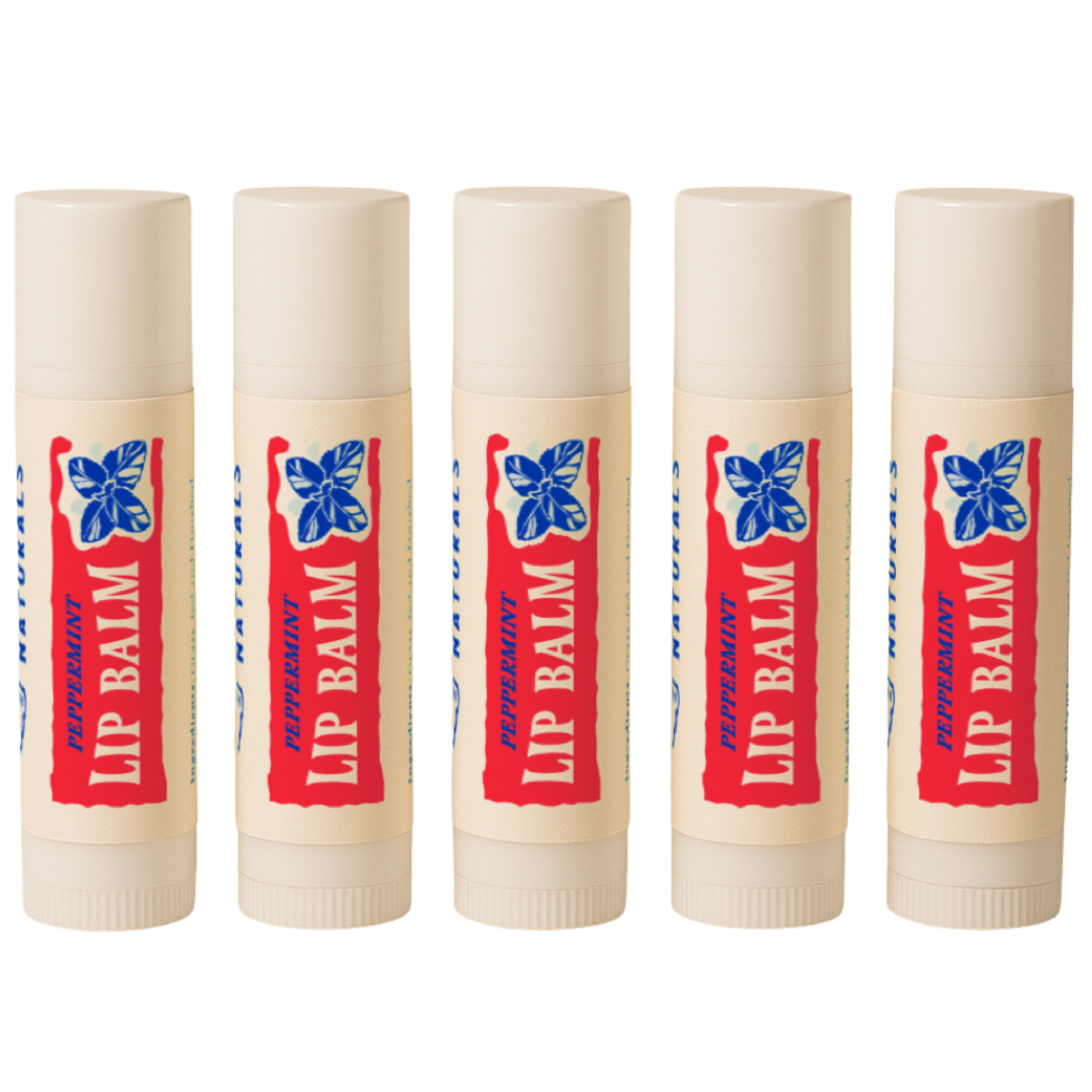 PapaBear Naturals Peppermint Papabear Tallow Lip Balm - (5 Pack)