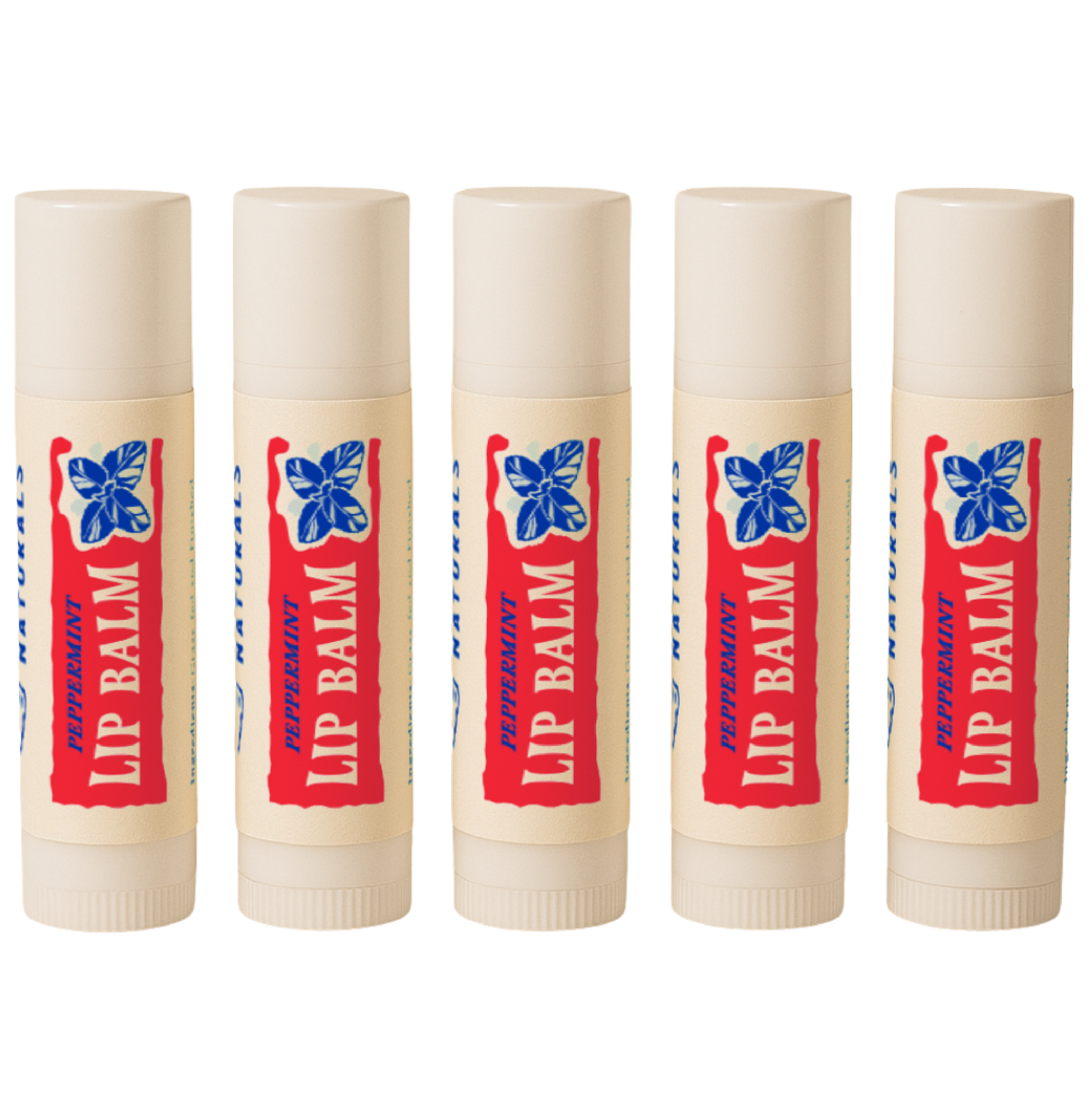 PapaBear Naturals Peppermint Papabear Tallow Lip Balm - (5 Pack)