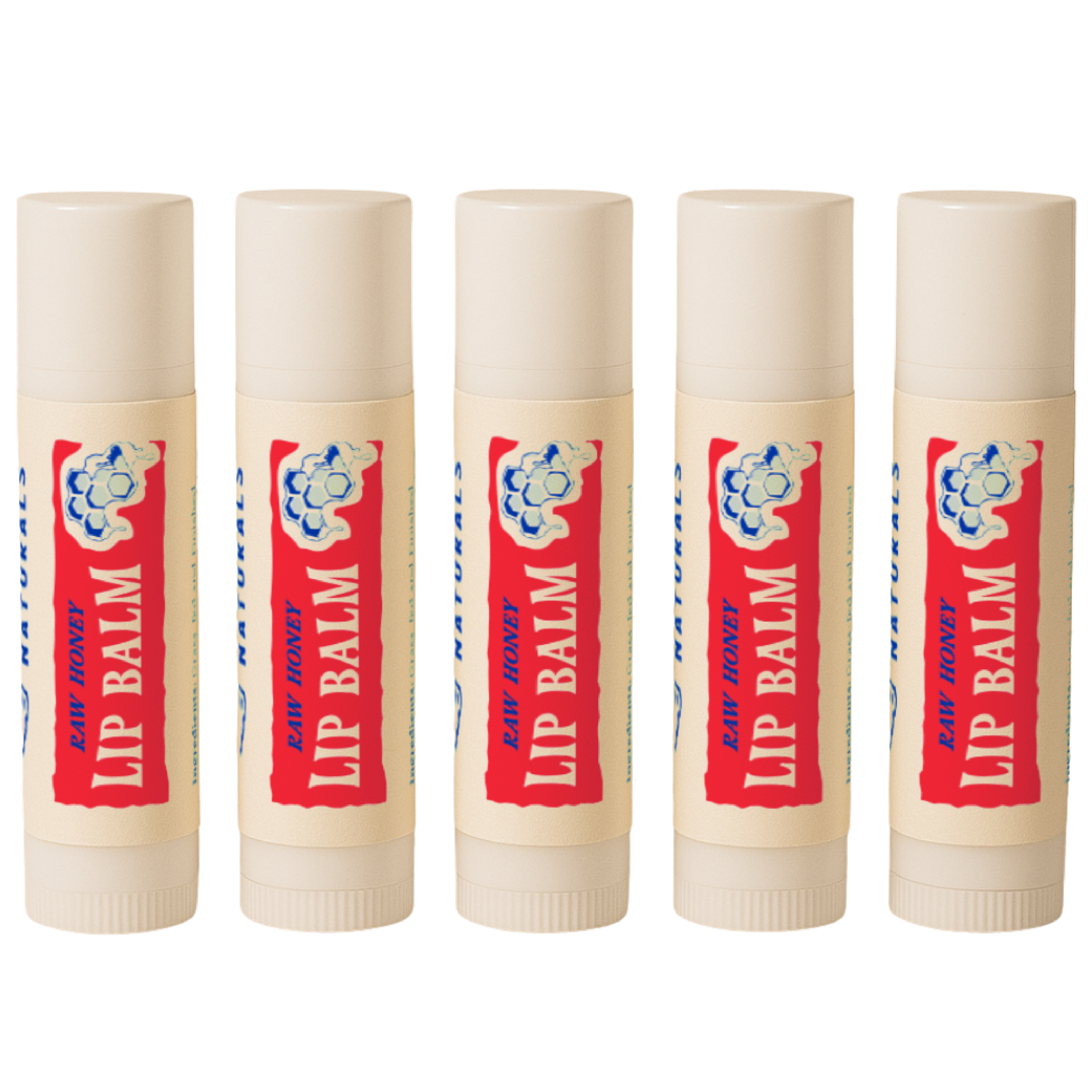 PapaBear Naturals Raw Honey Papabear Tallow Lip Balm - (5 Pack)