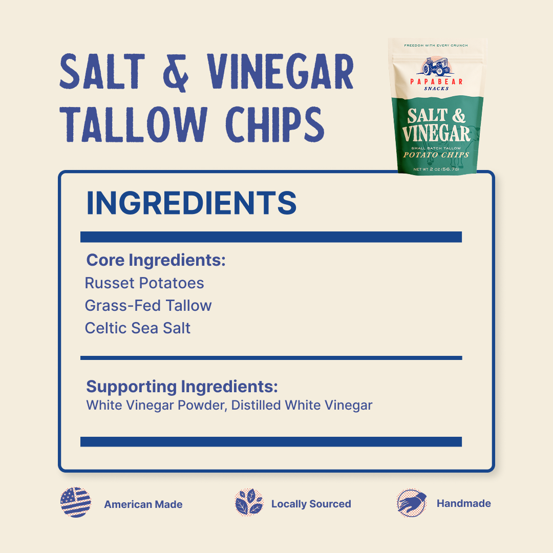 Grass-fed Tallow Chips