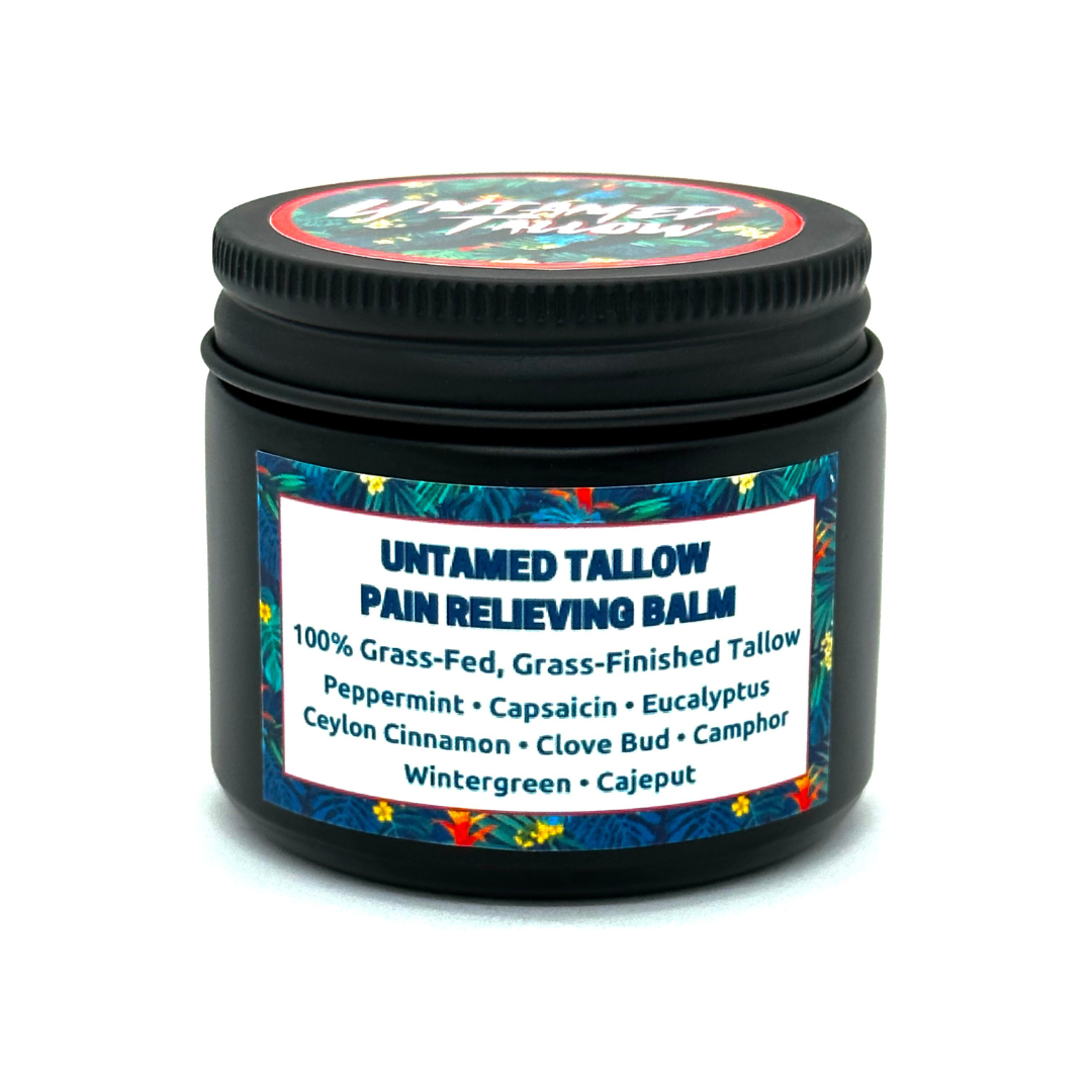 Untamed Tallow Pain Relief Balm - Muscle & Joint Balm- 2oz